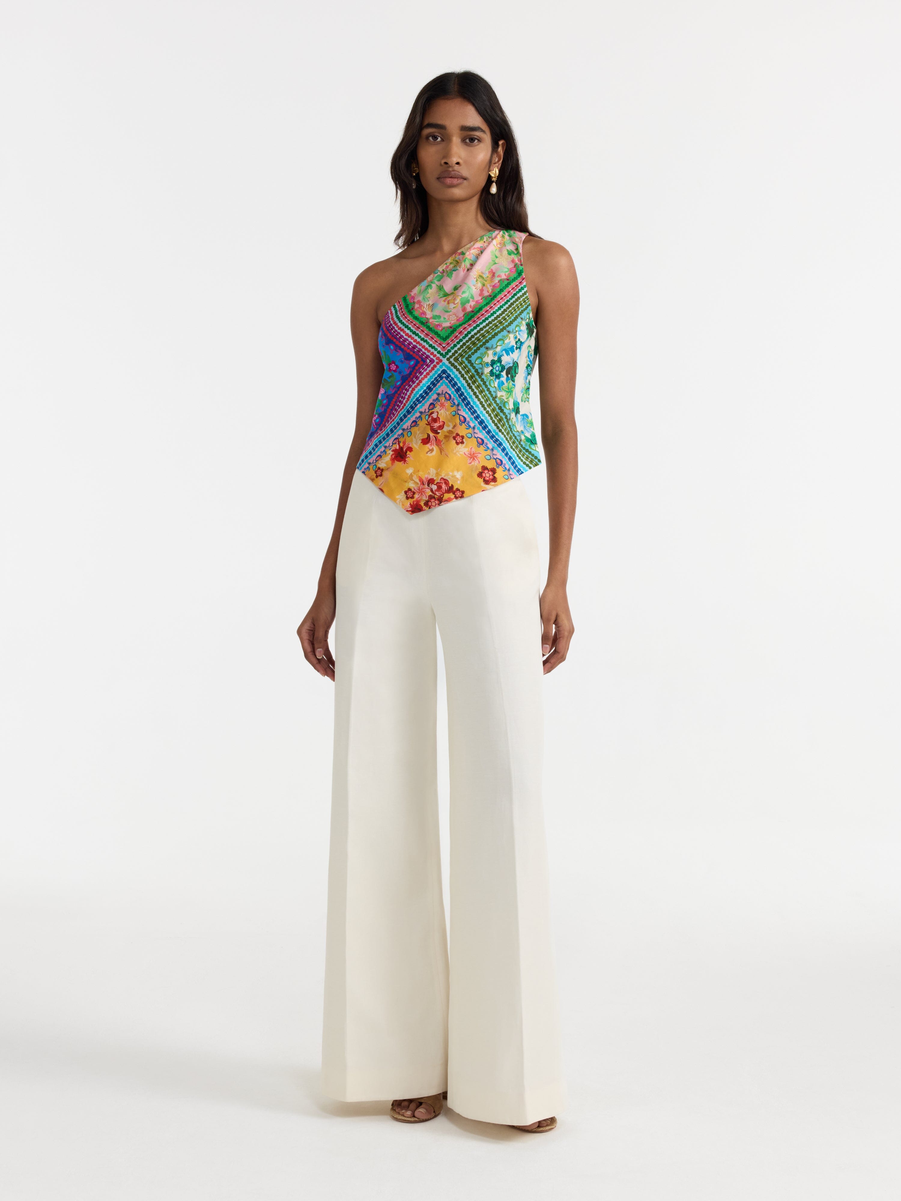 Madeline Top in Bellis Harlequin