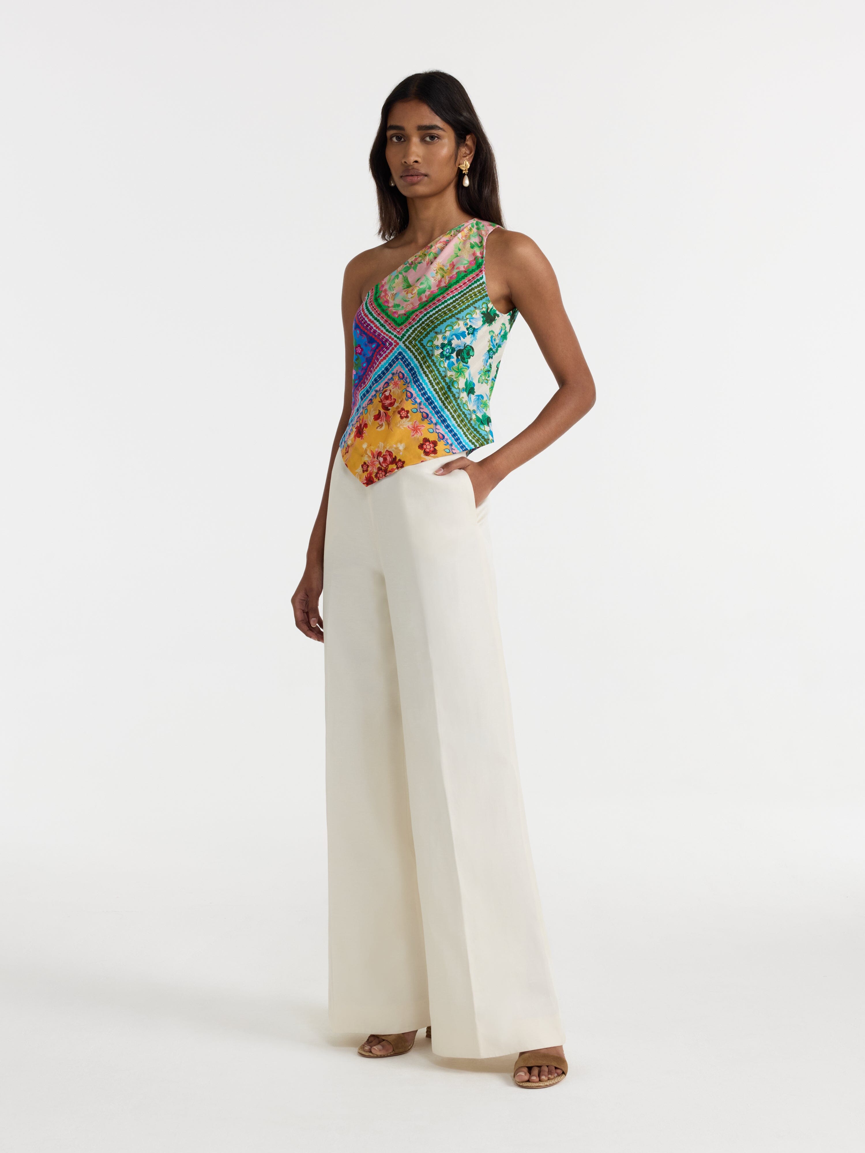 Madeline Top in Bellis Harlequin