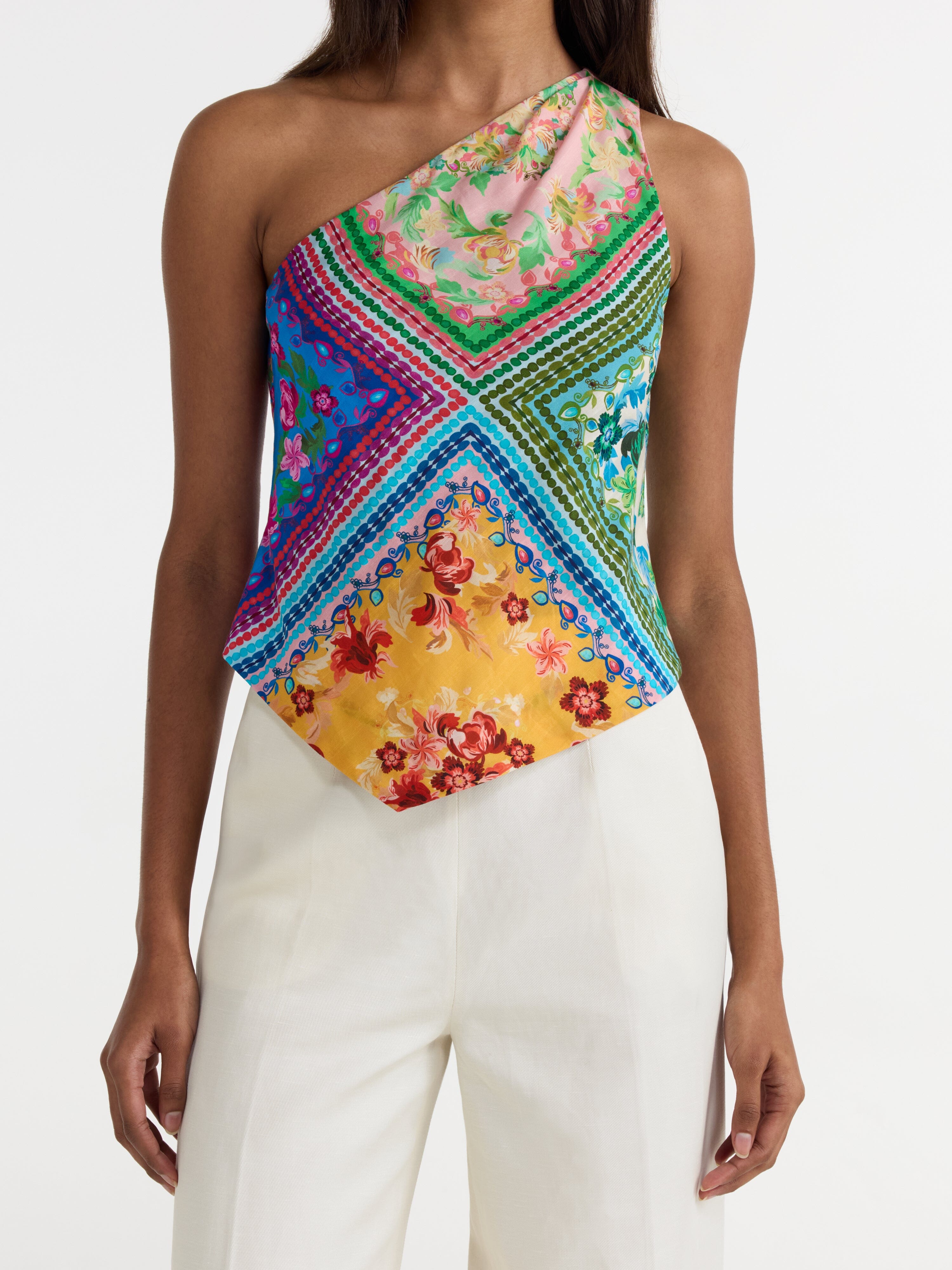 Madeline Top in Bellis Harlequin