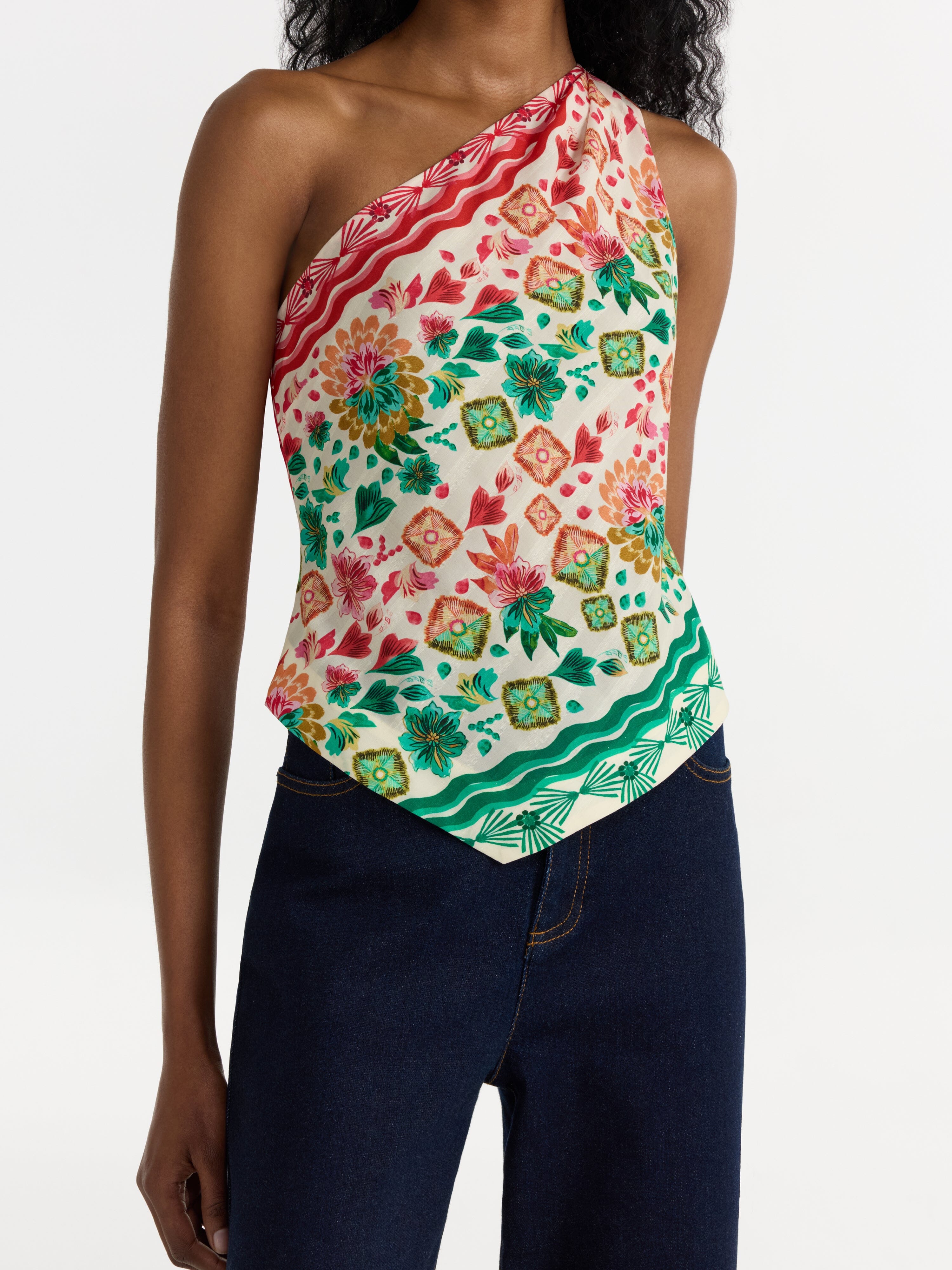 Madeline Top in Sunrise Ornamental