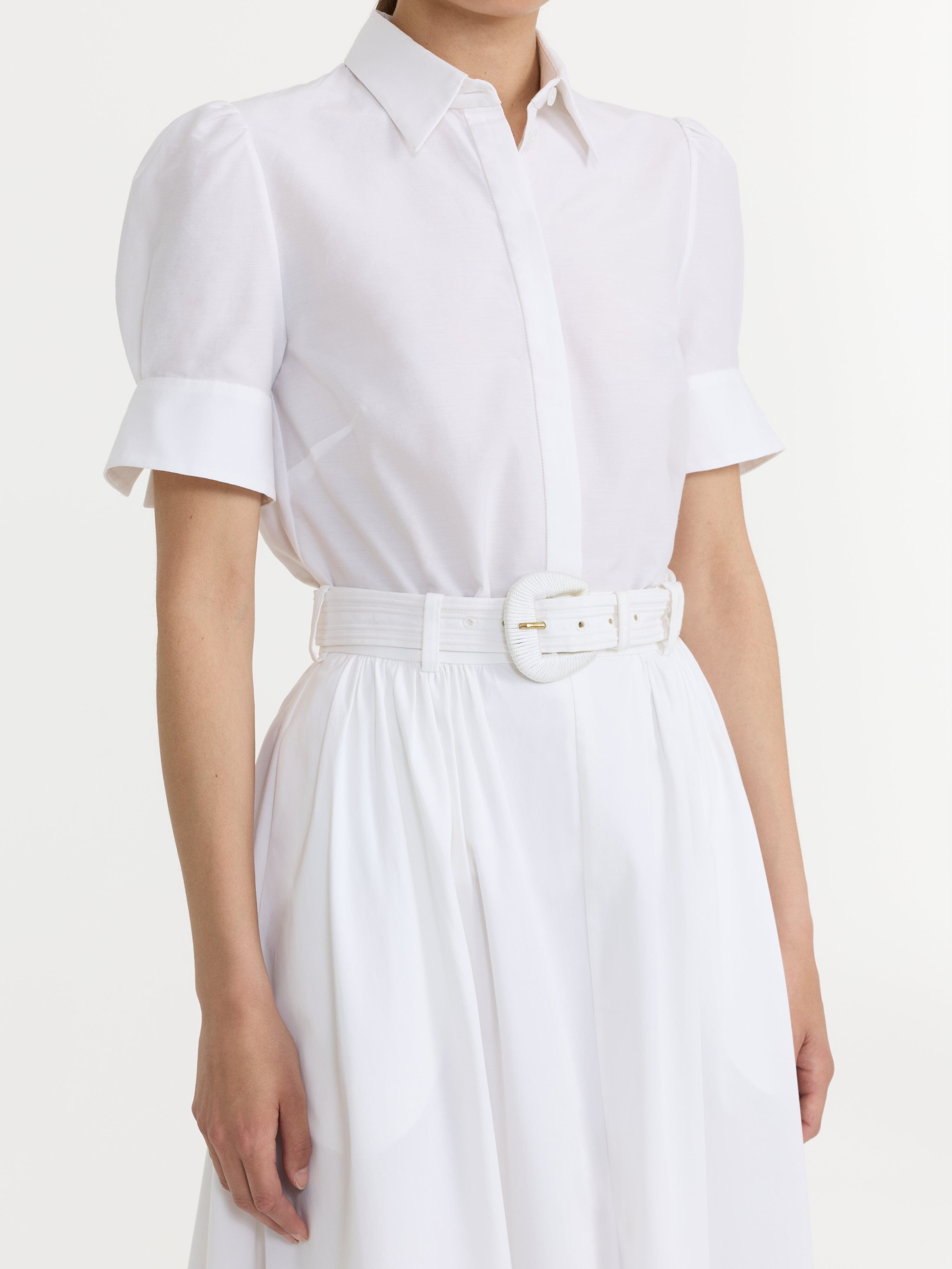 Mae C Shirt in White