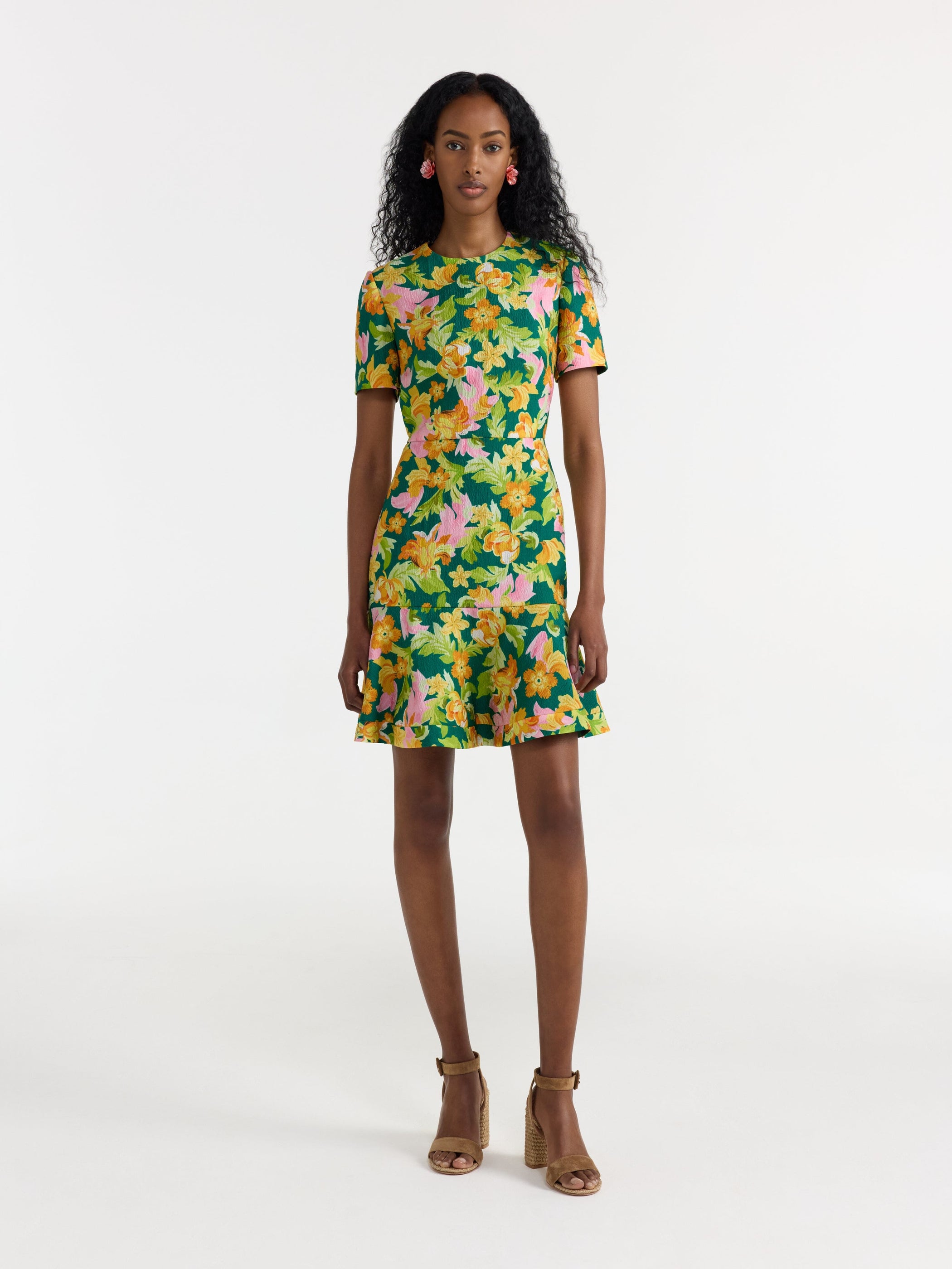 Min D Dress in Bellis Tropical