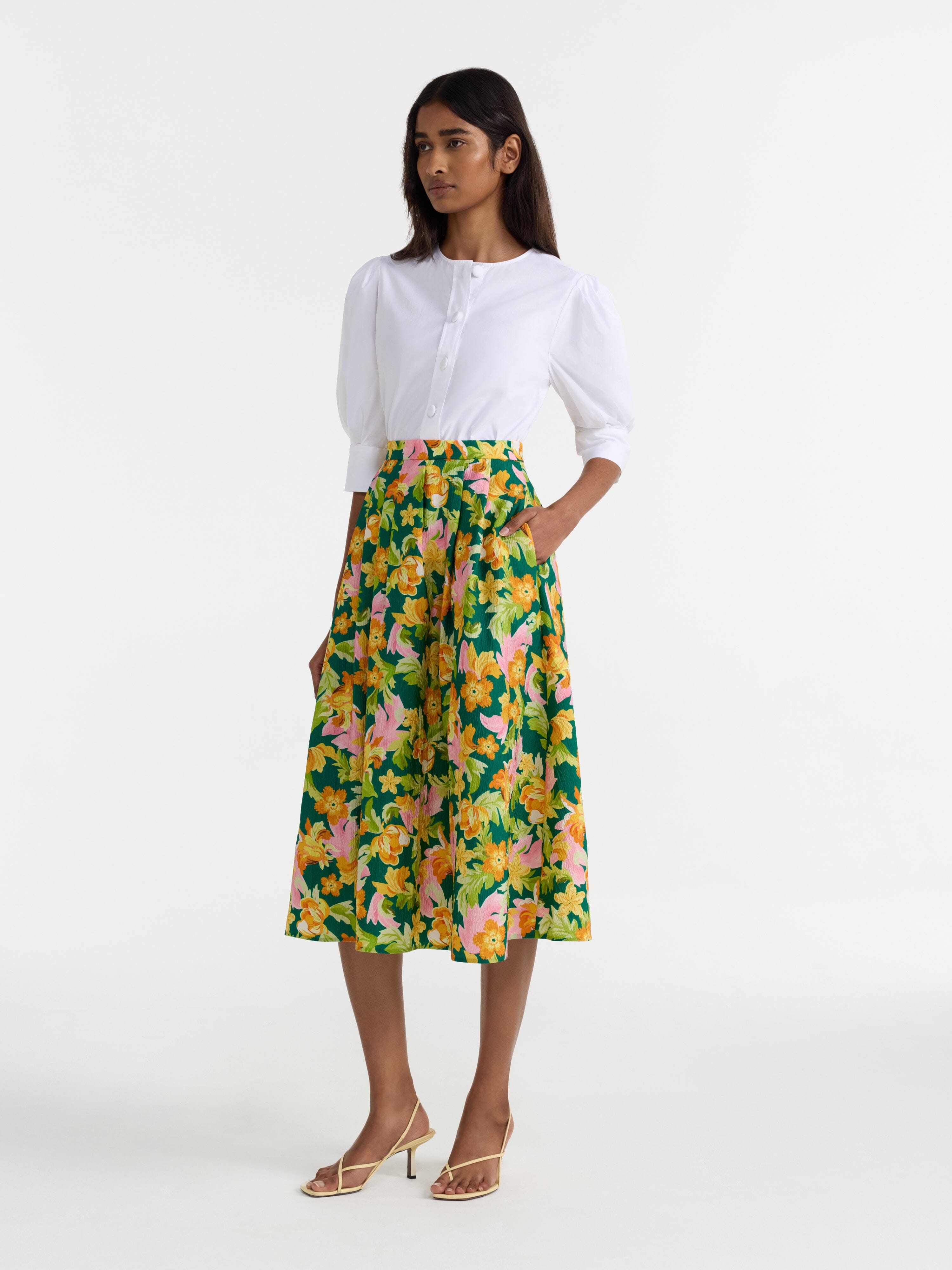 Naomi B Skirt in Bellis Tropical