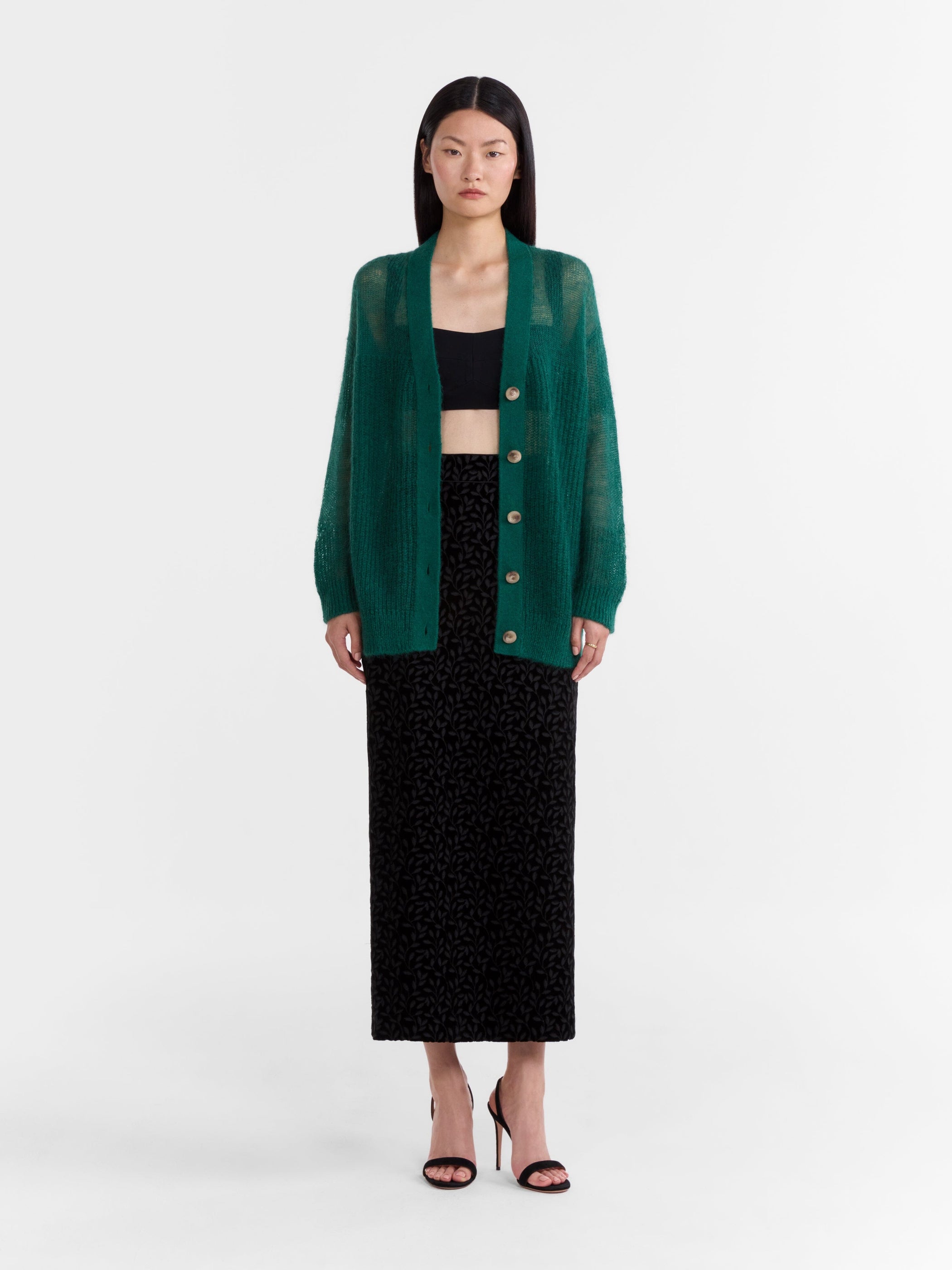 Venyx Oversized Cardigan in Jade