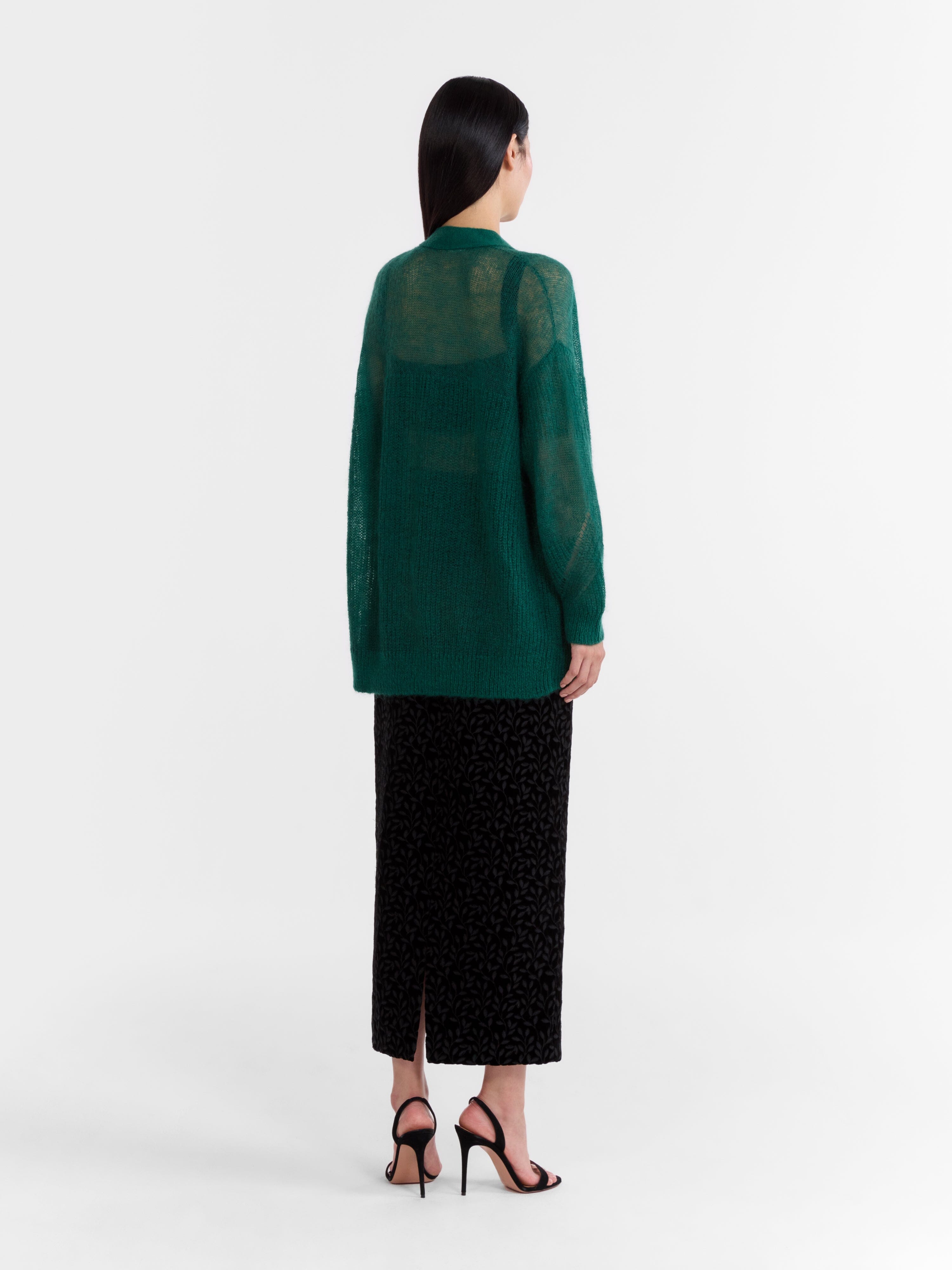 Venyx Oversized Cardigan in Jade