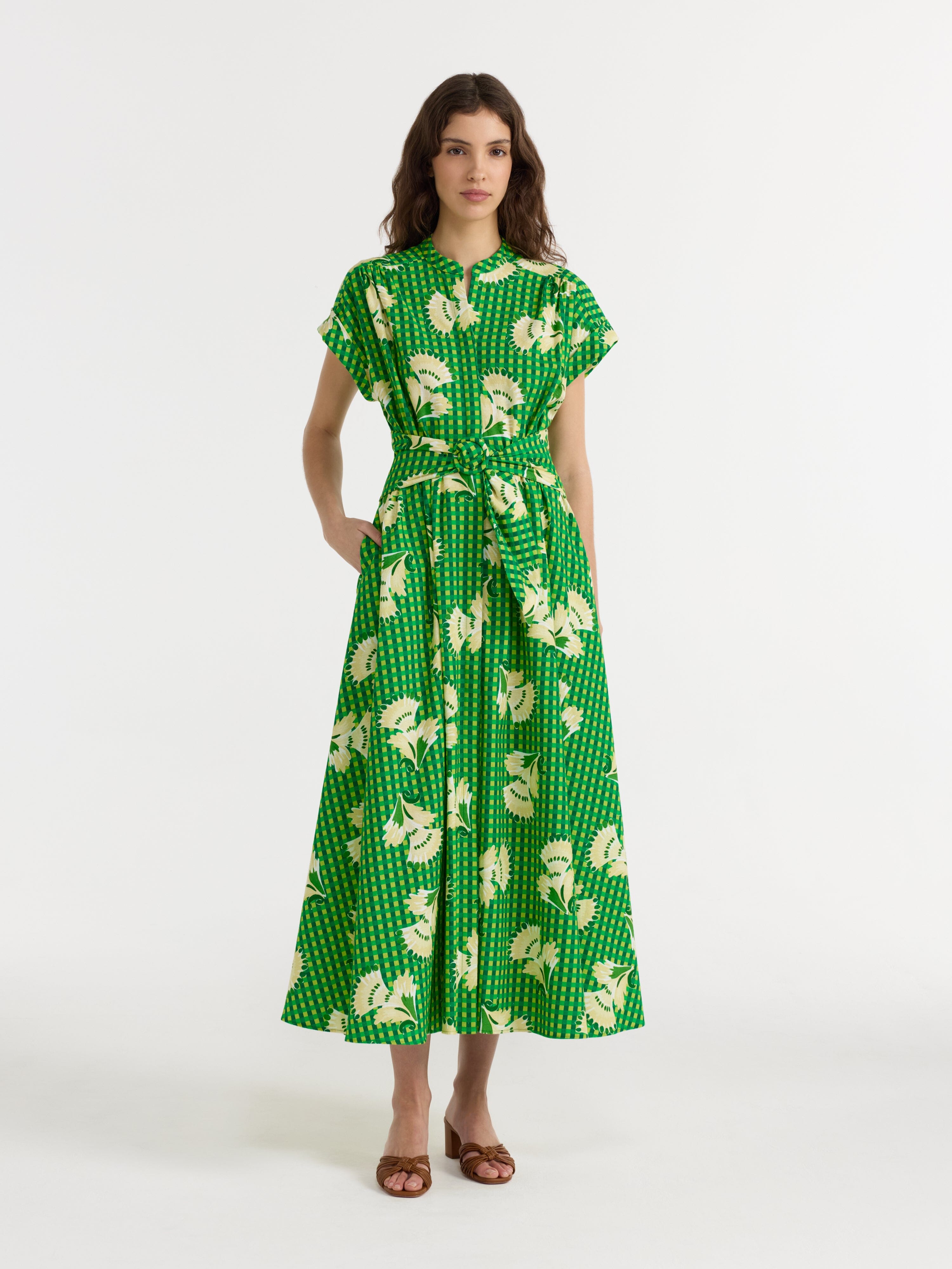 Neesha C Dress in Gingham Bloom