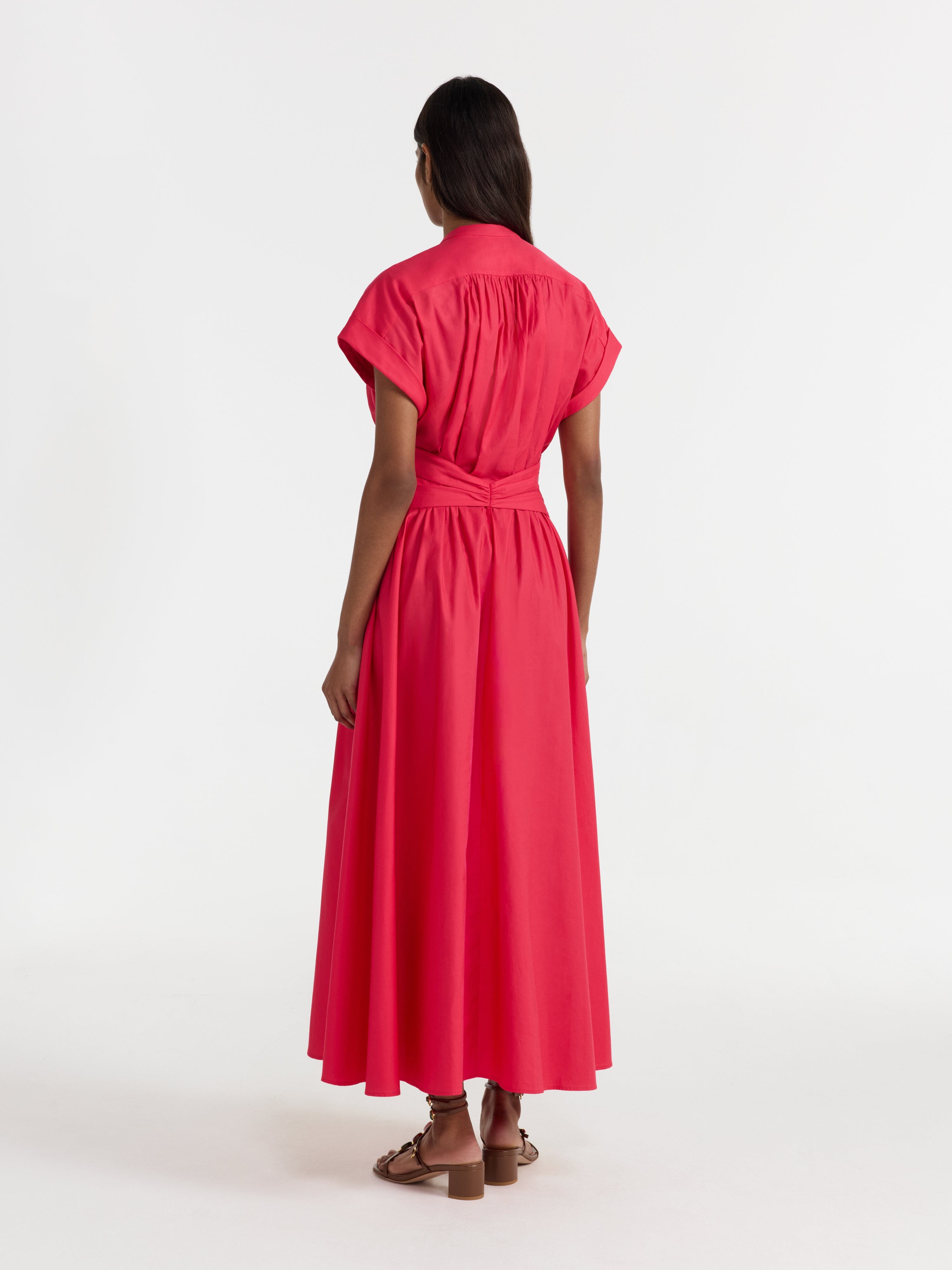 Neesha Dress in Cherry Pink