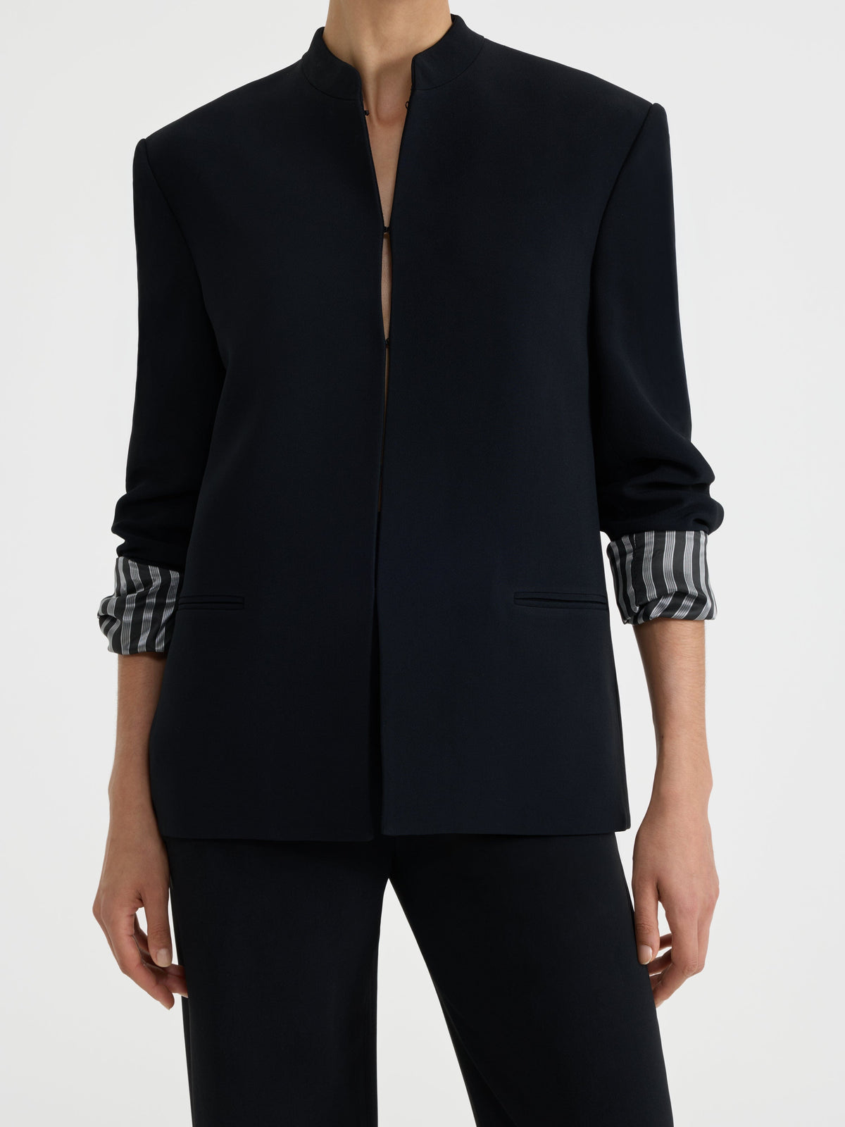 Quinn Jacket in Black Silver