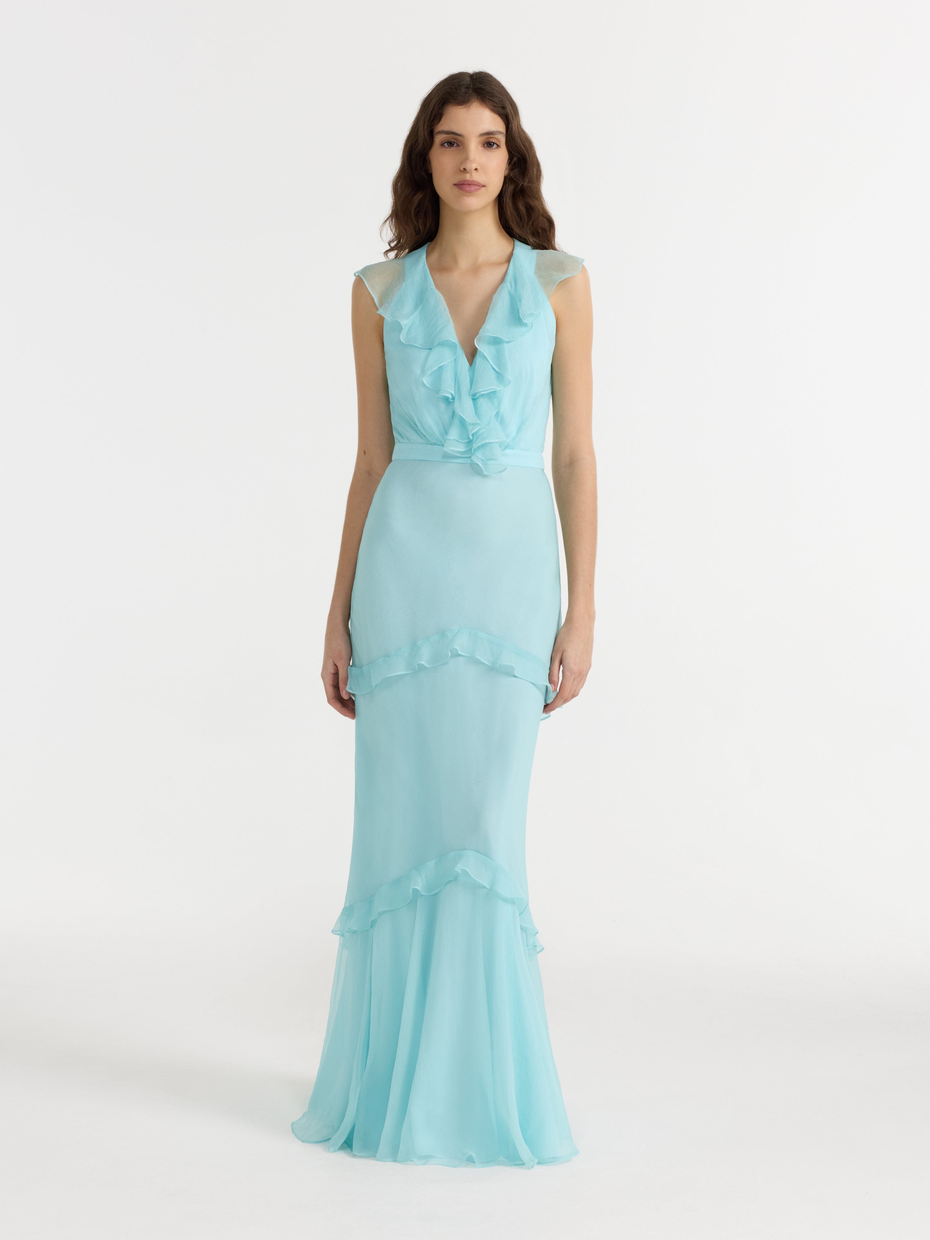 glacial blue dress Pryce Gown in Glacial Blue