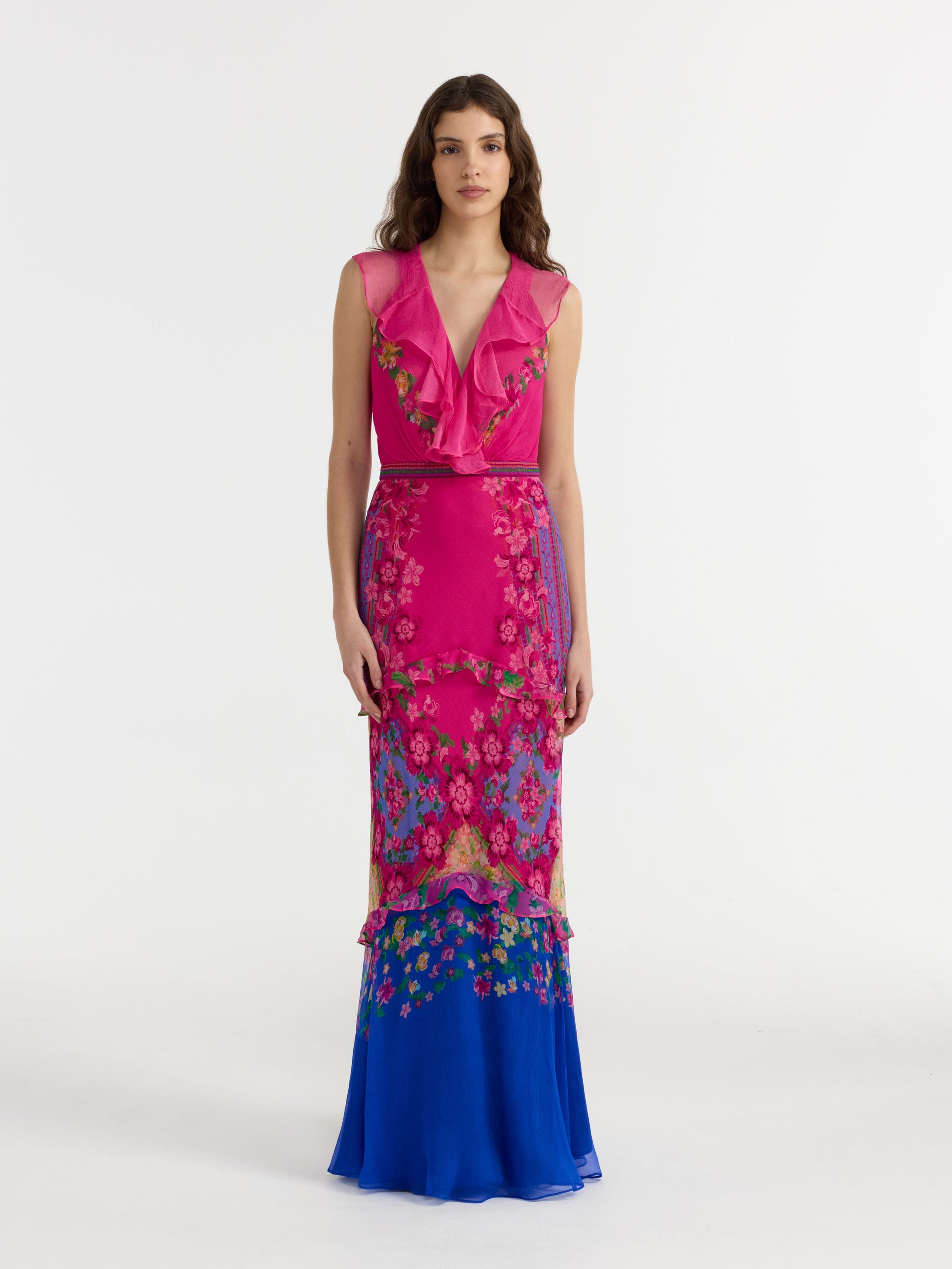 Rita Dress in Bellis Border