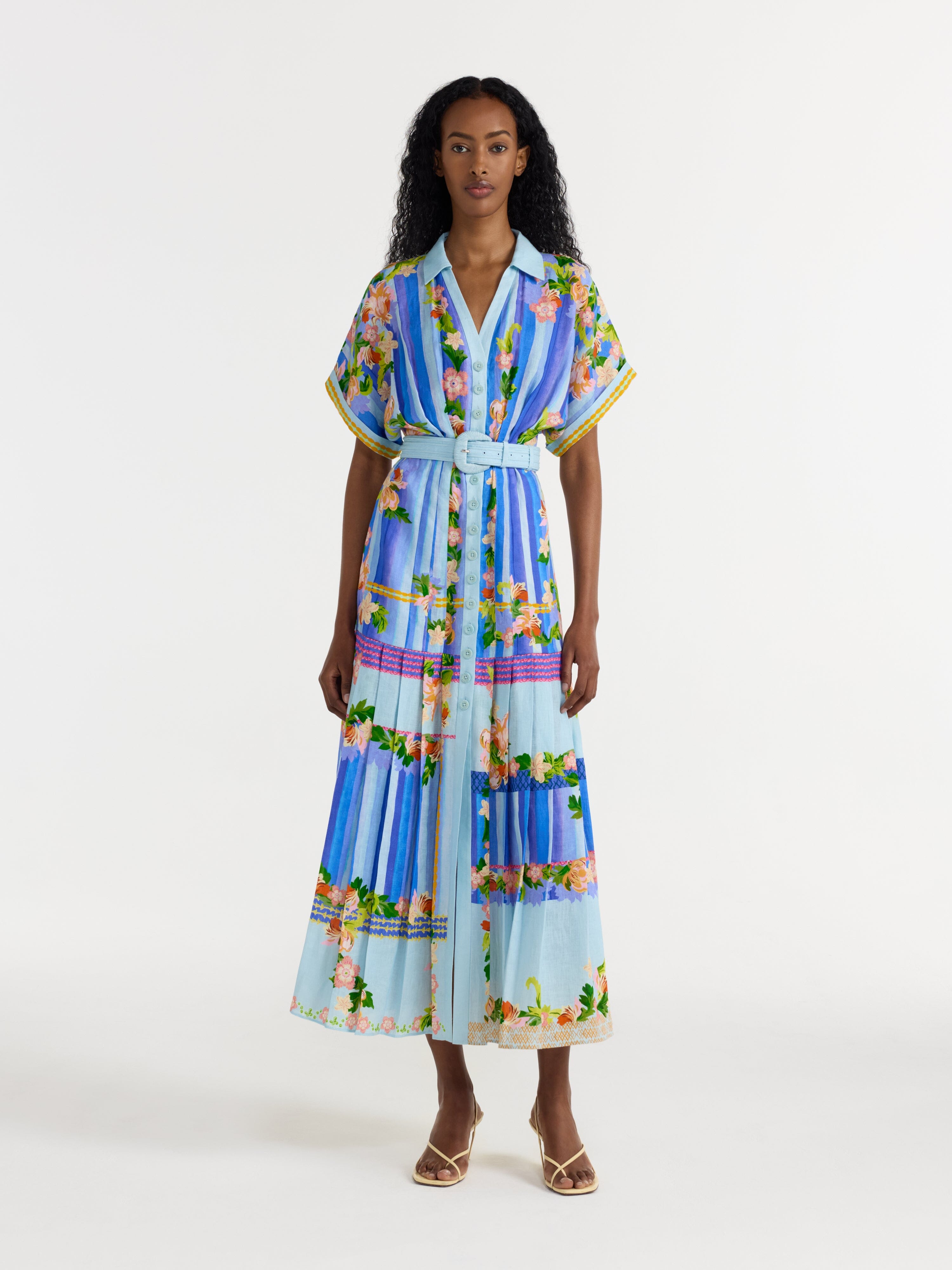 Riya B Dress in Floral River