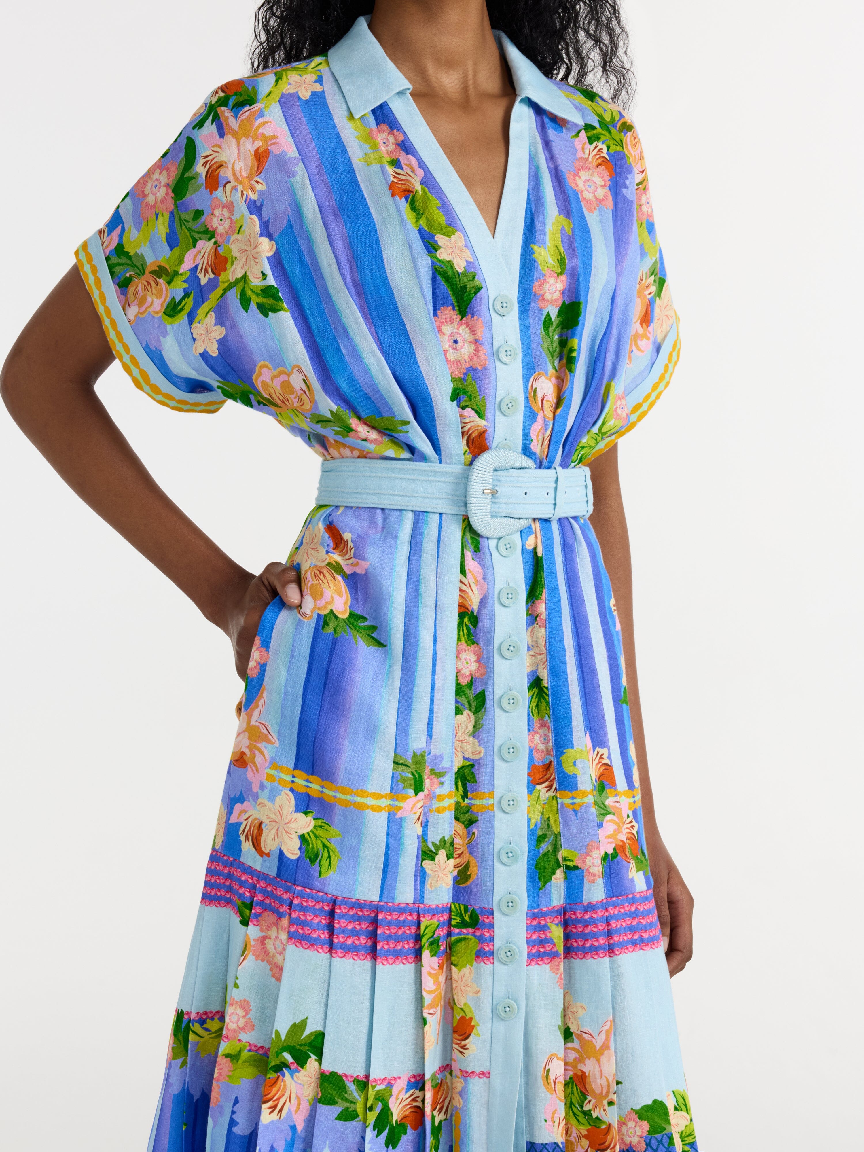 Riya B Dress in Floral River