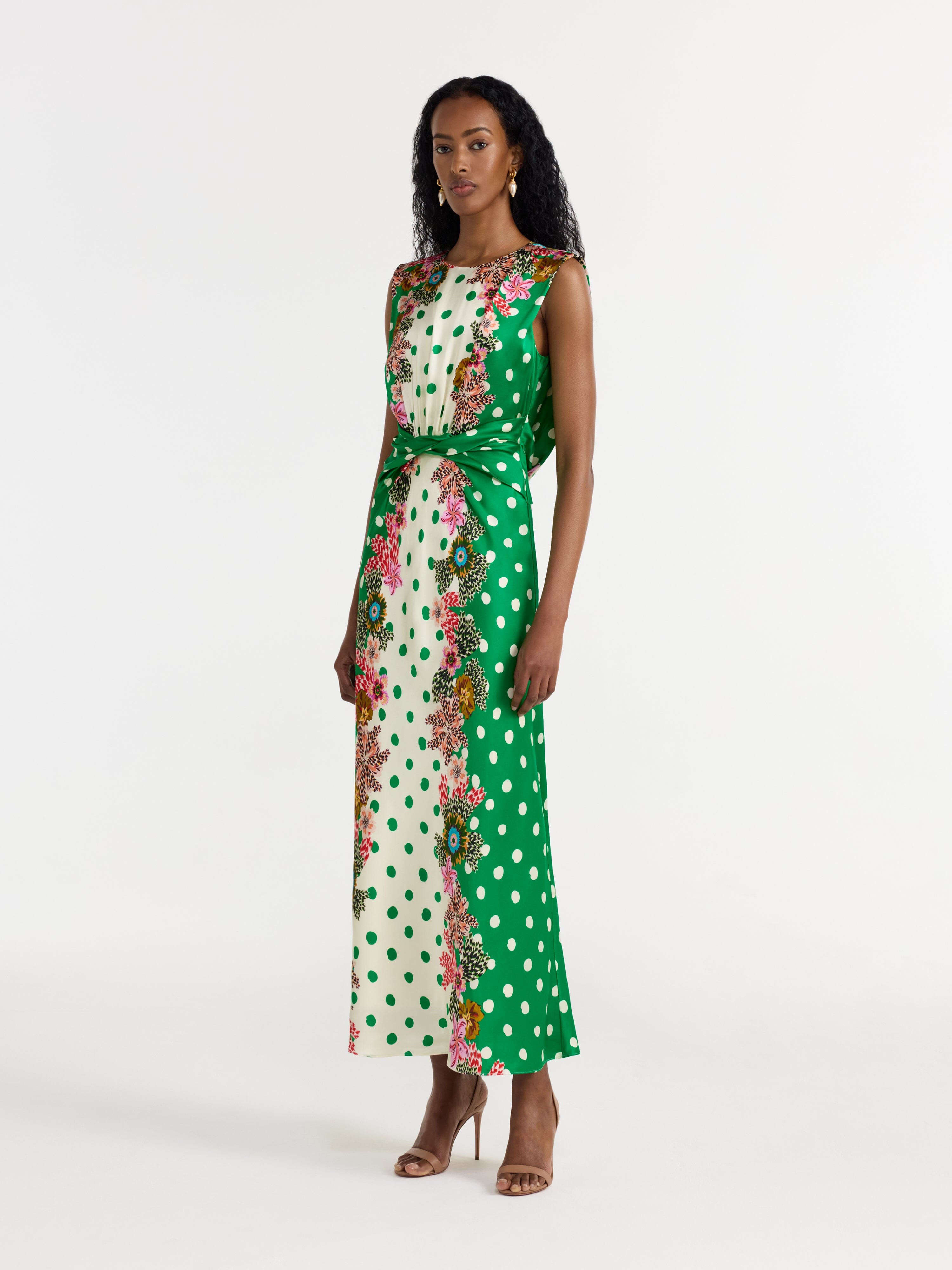 Gwen Dress in Plumeria Emerald