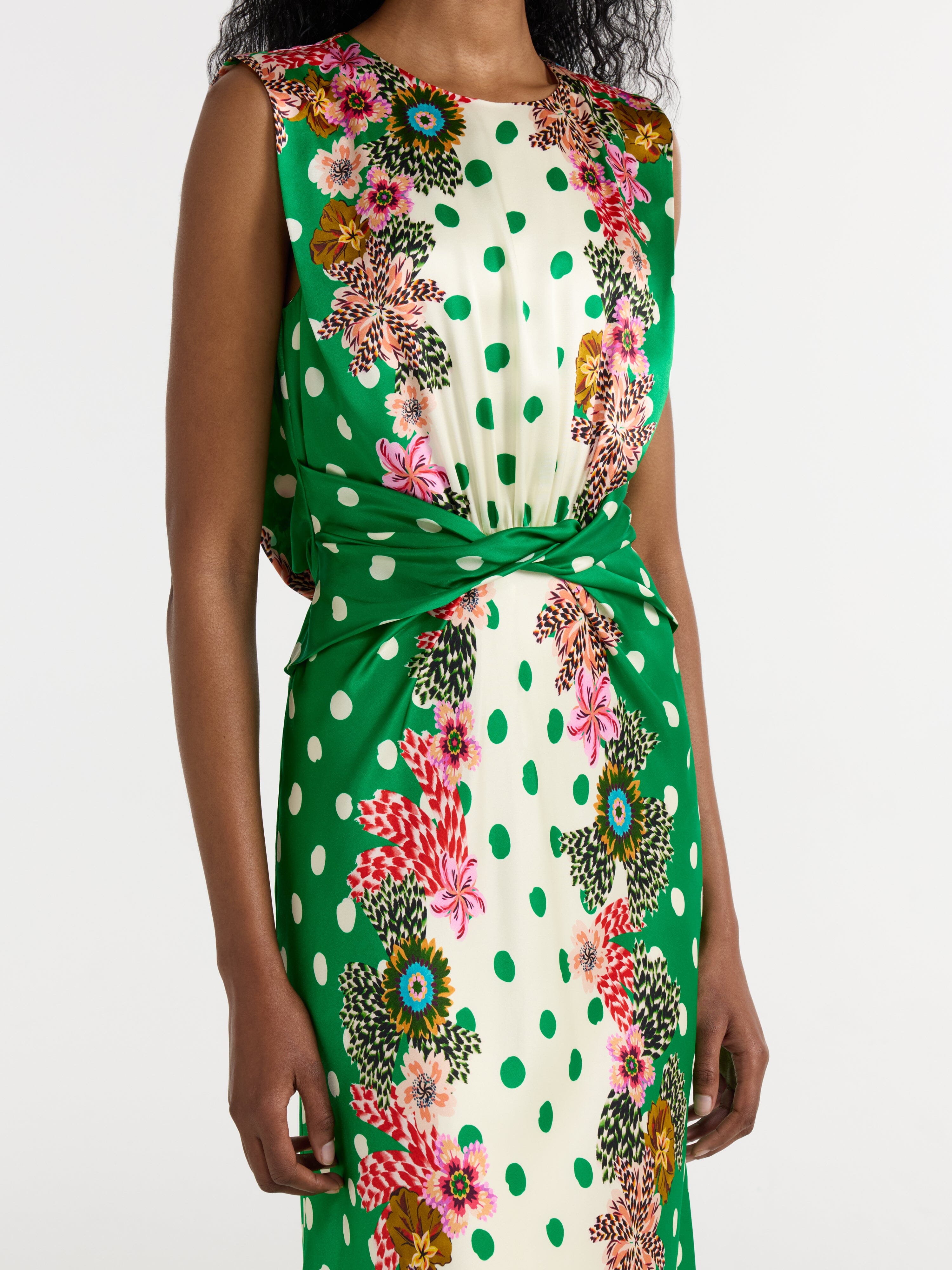 Gwen Dress in Plumeria Emerald