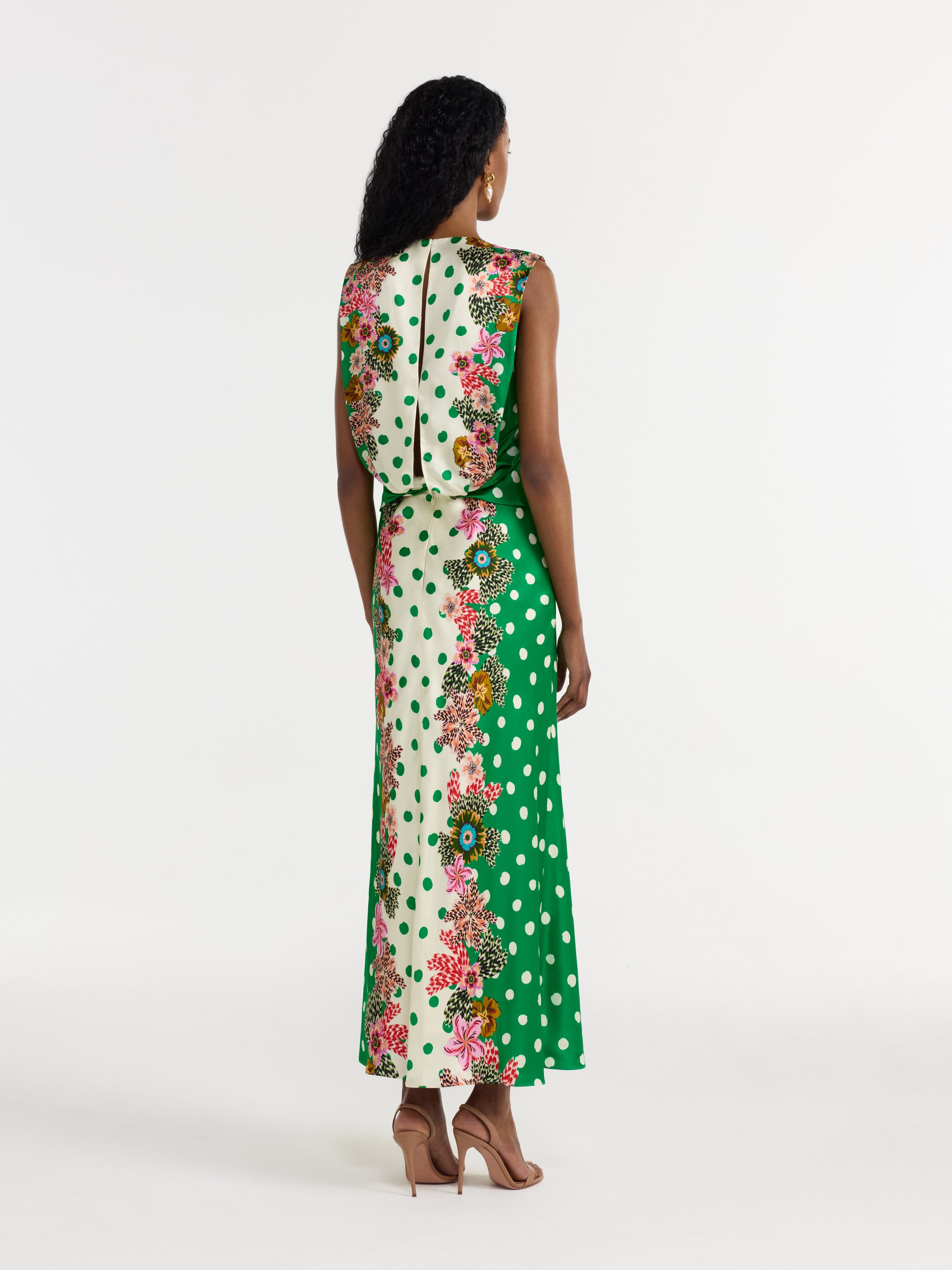 Gwen Dress in Plumeria Emerald