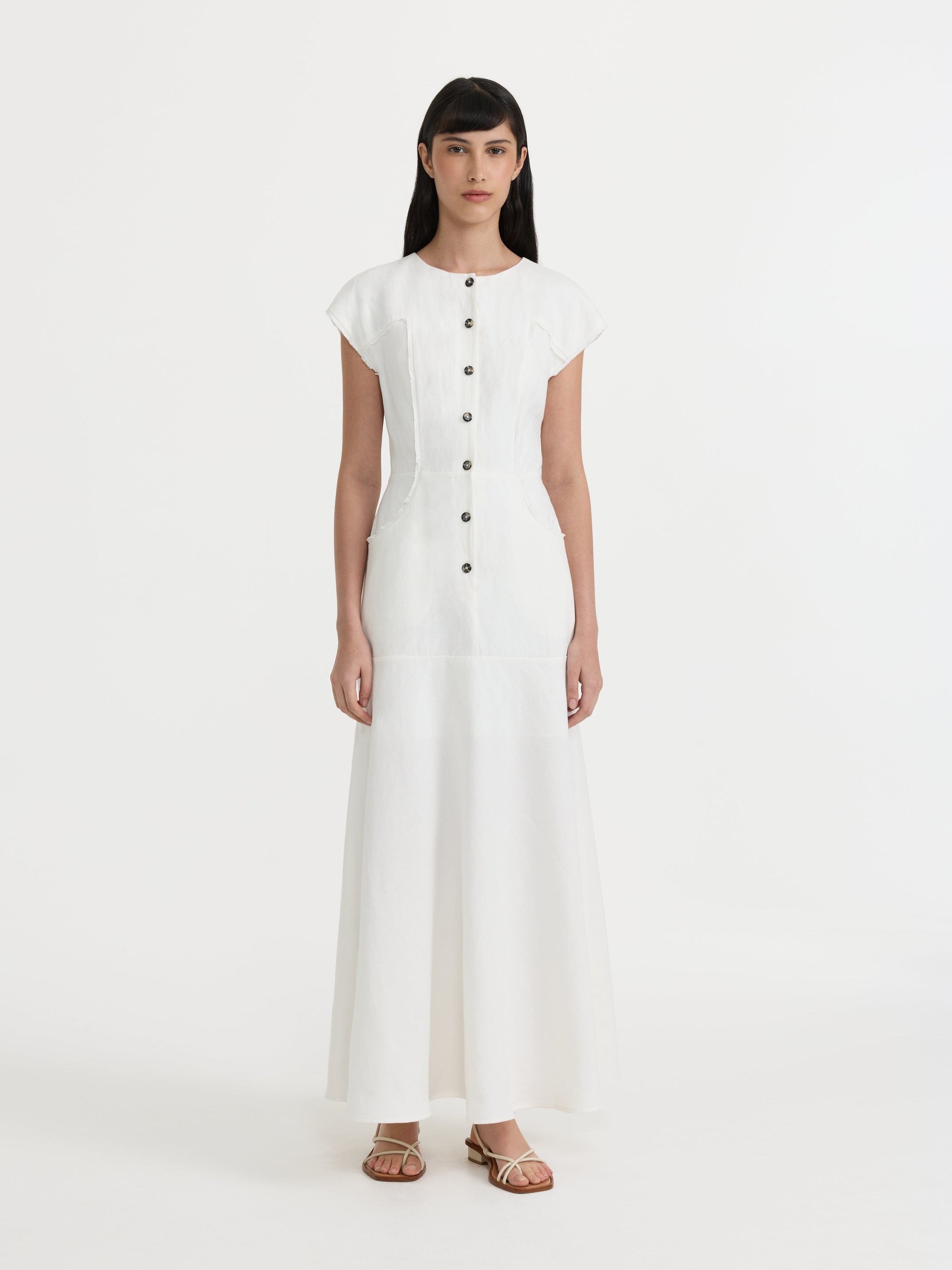 Sierra B Dress in Ivory