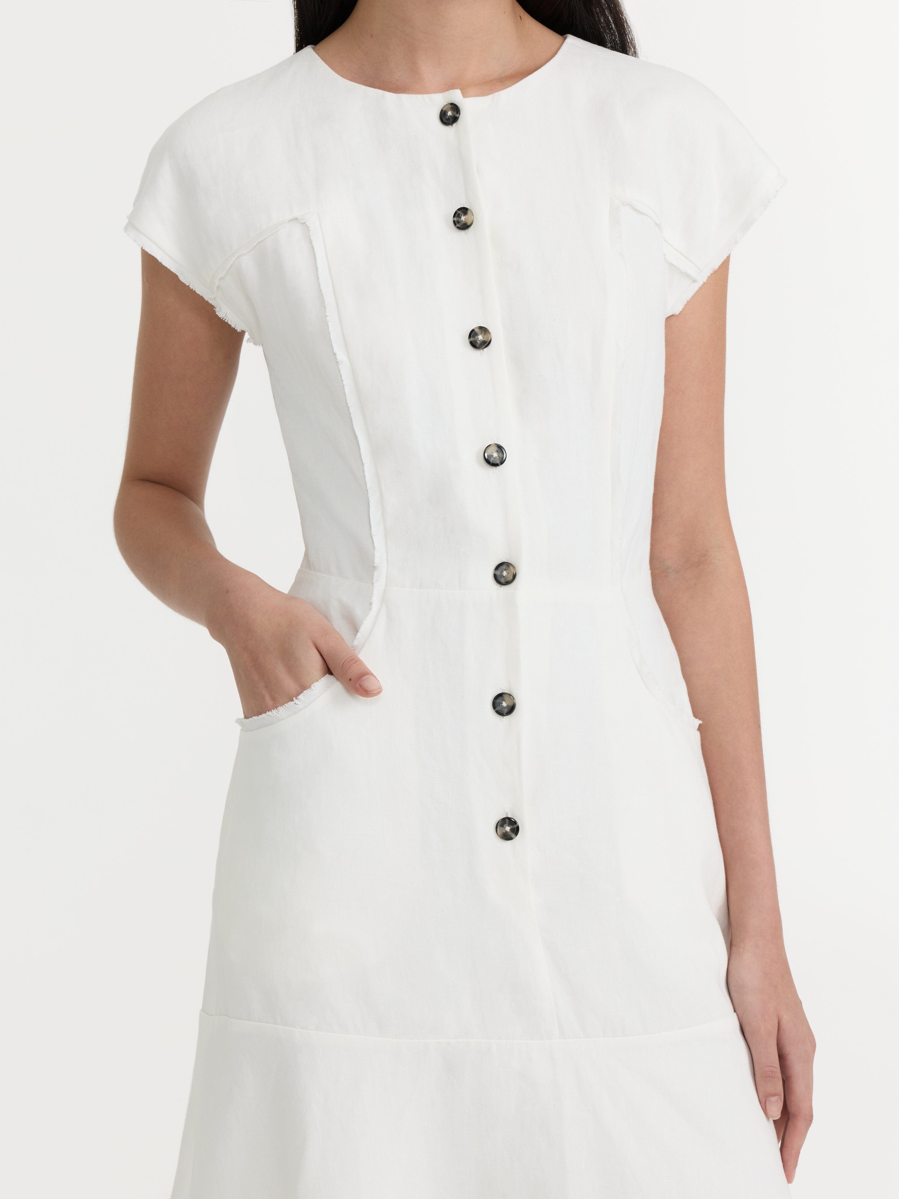 Sierra B Dress in Ivory