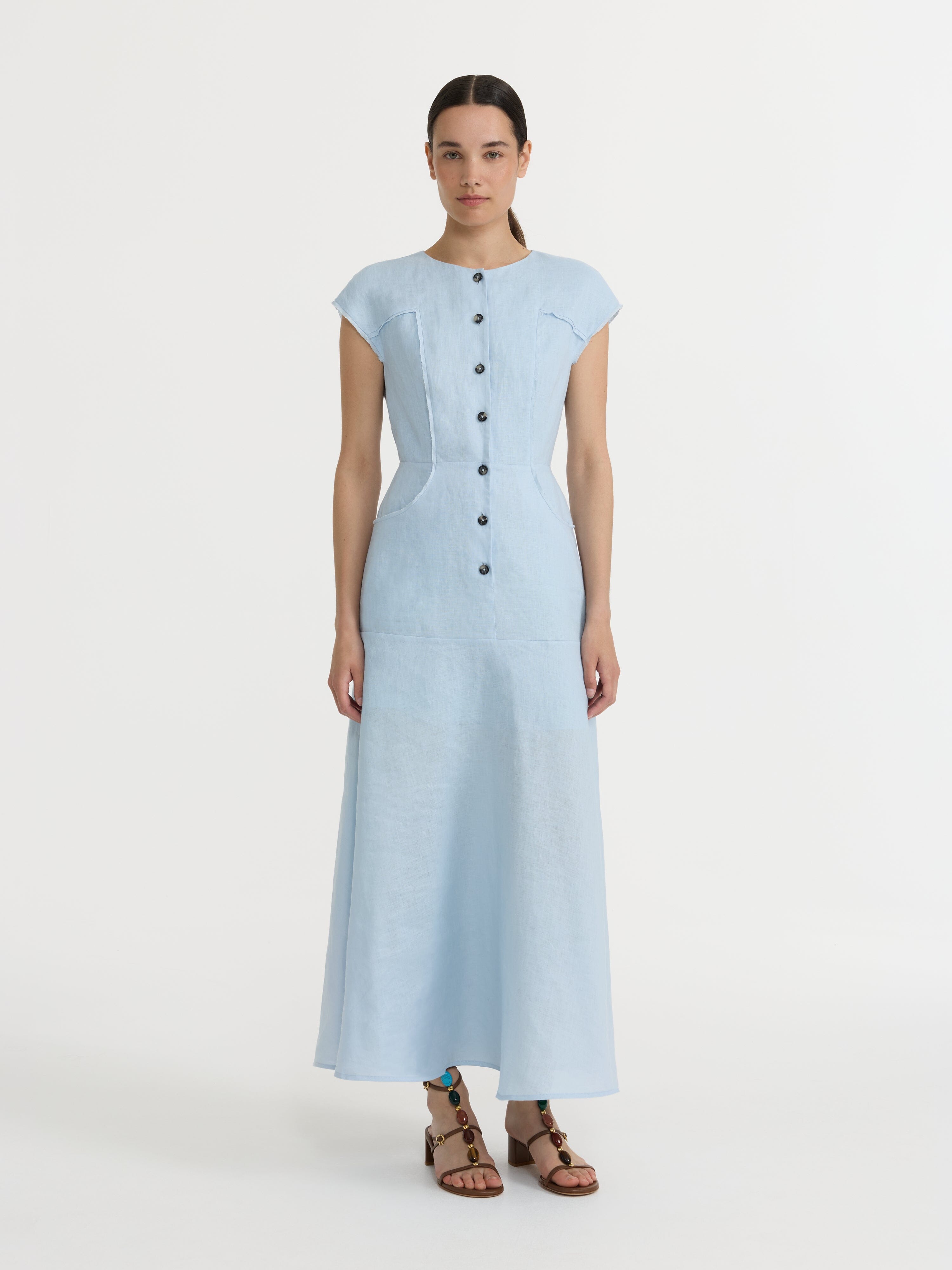 Sierra B Dress in Pale Sky