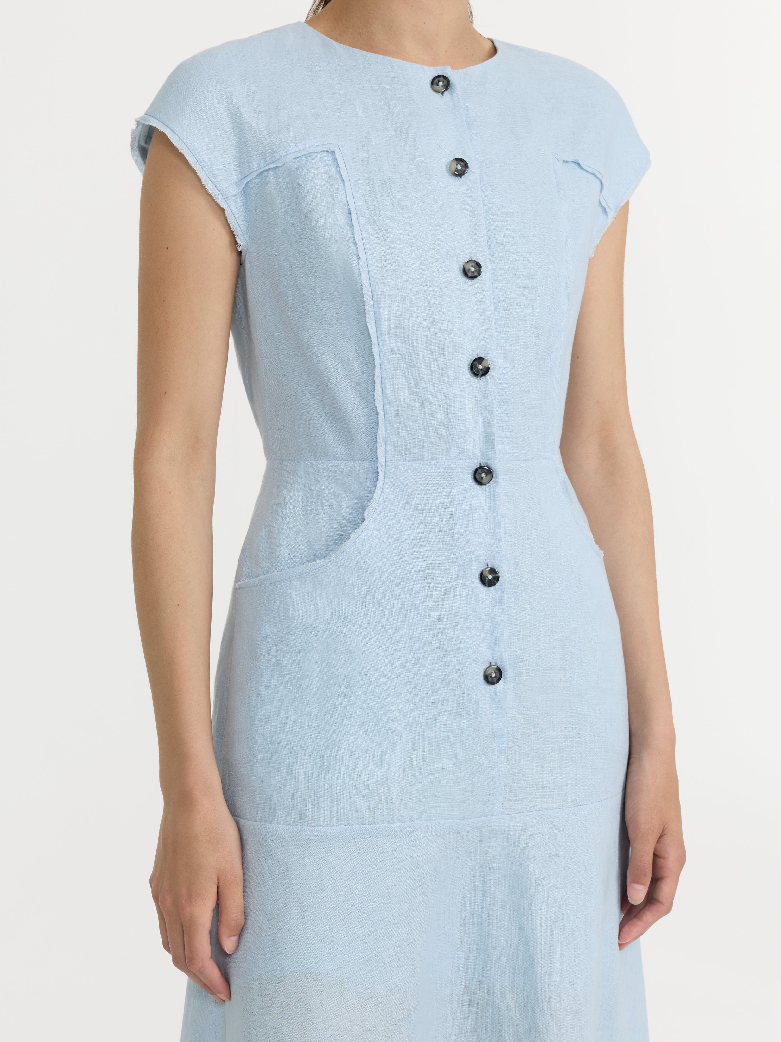 Sierra B Dress in Pale Sky