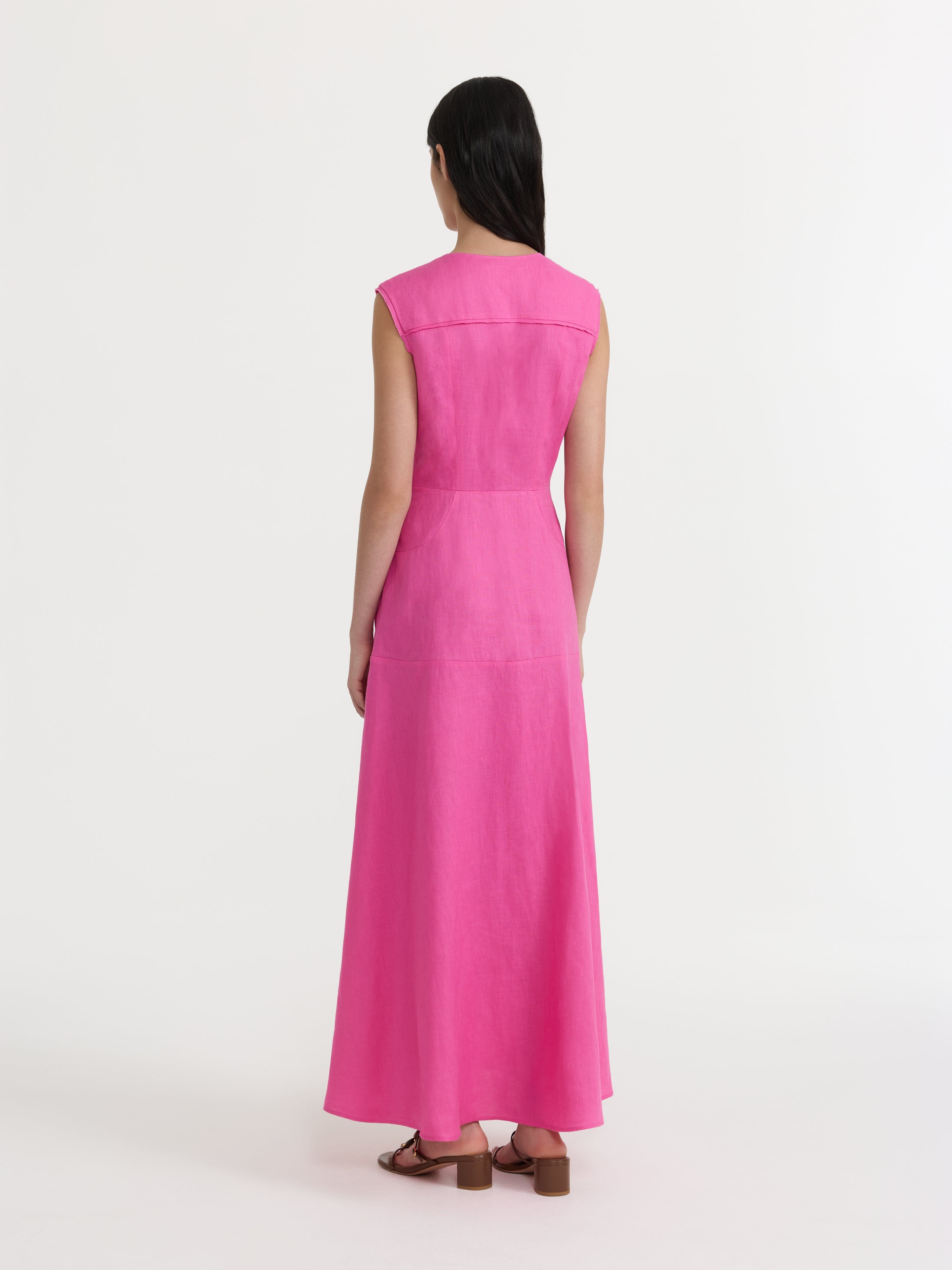 Sierra Dress in Carmine Rose