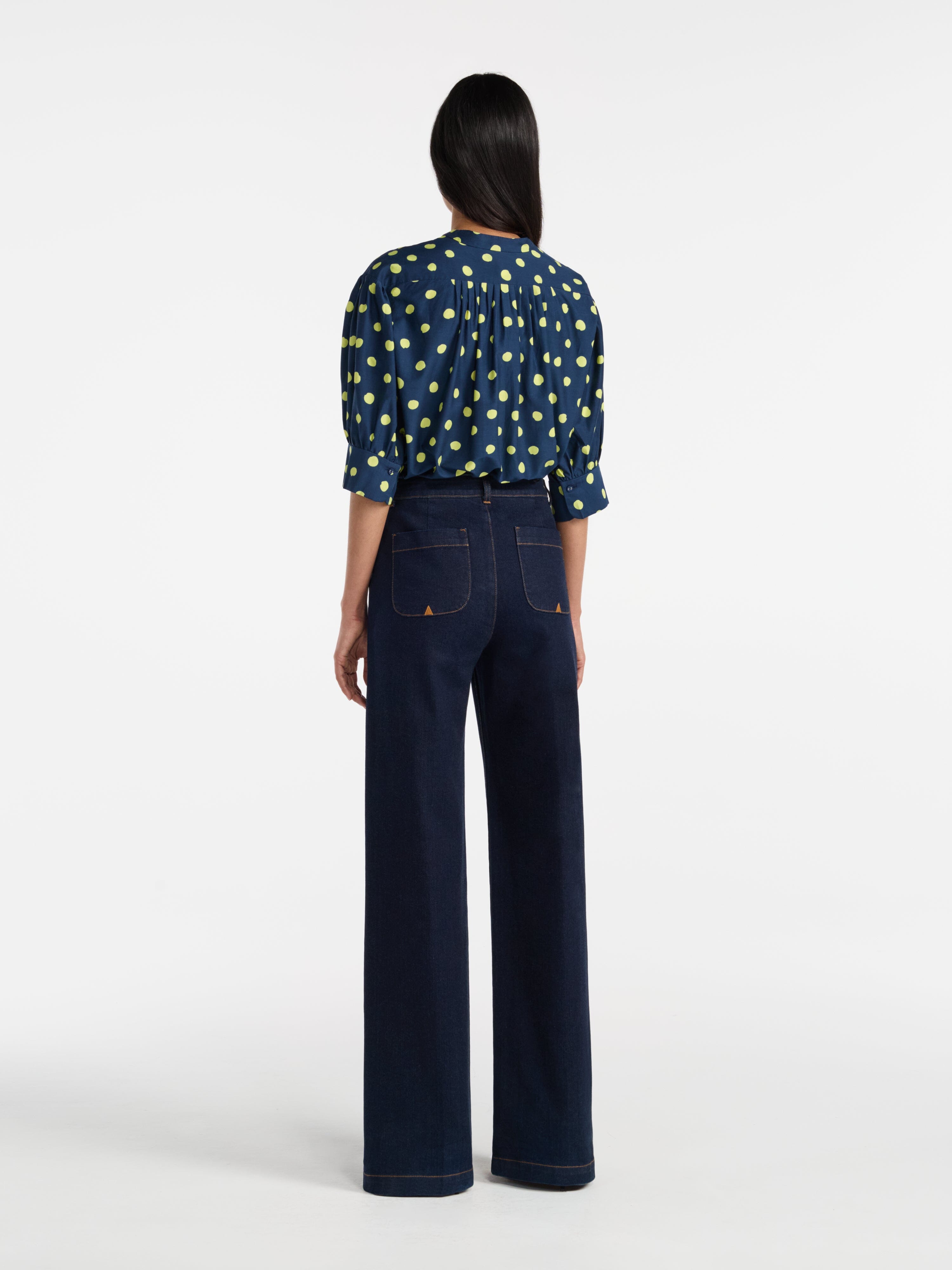 Tavi Shirt in Polka Lemon