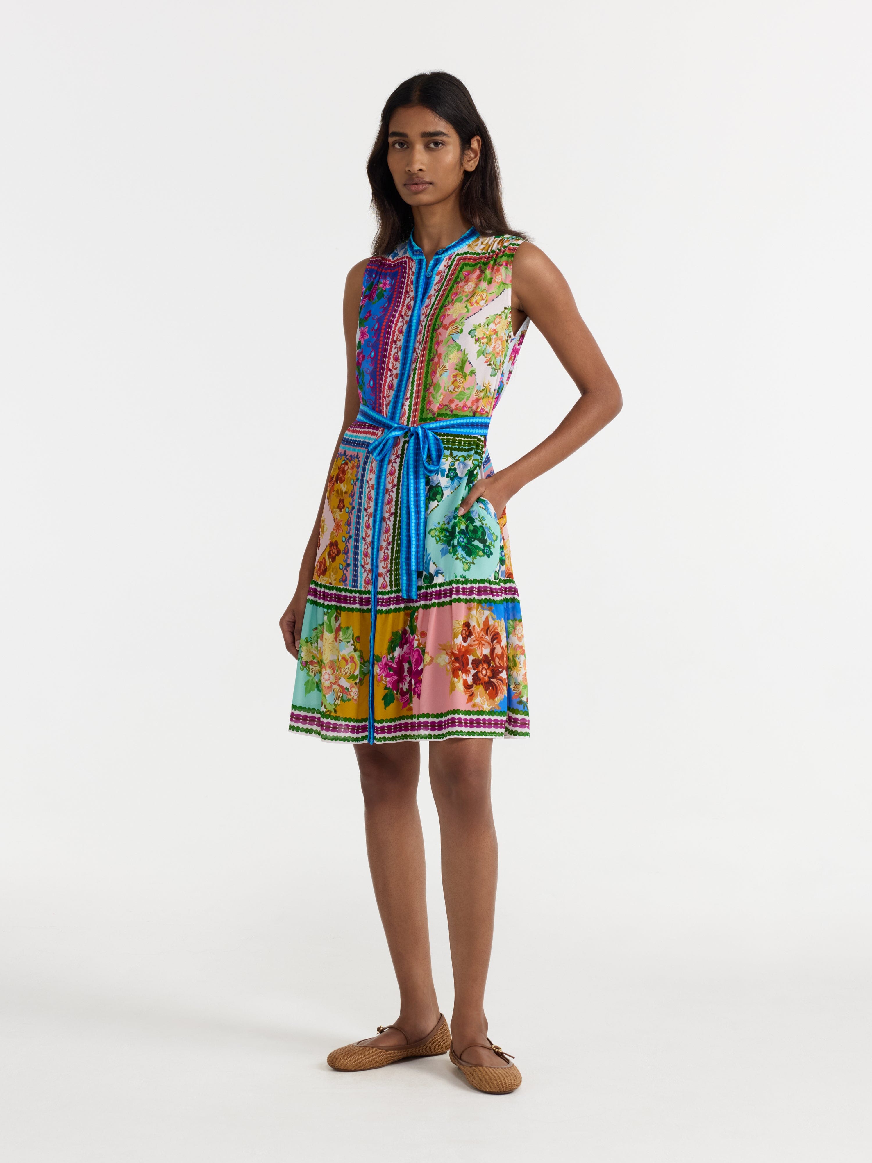 tillys dresses Tilly Dress in Bellis Patchwork