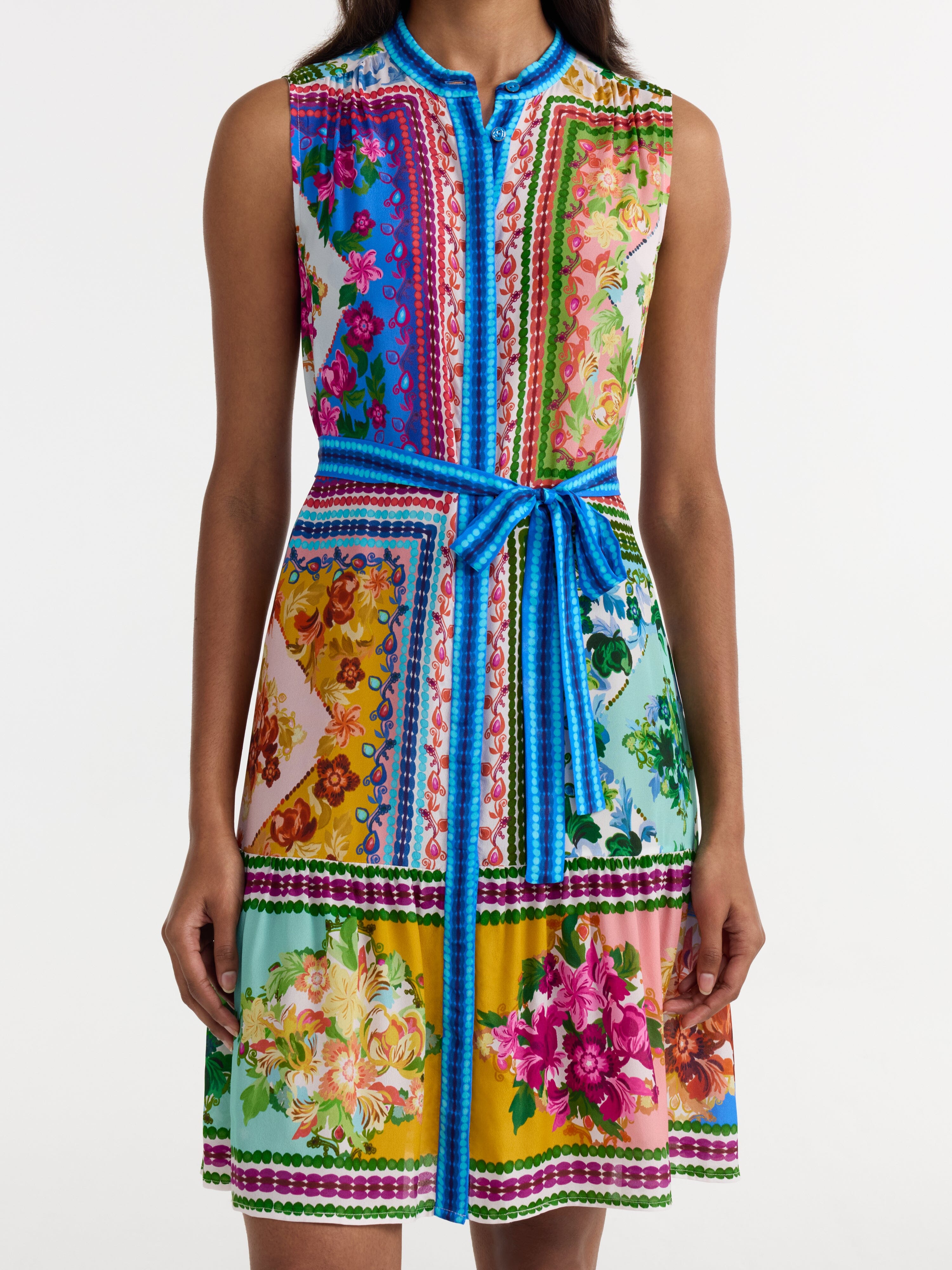 Tilly Dress in Bellis Patchwork