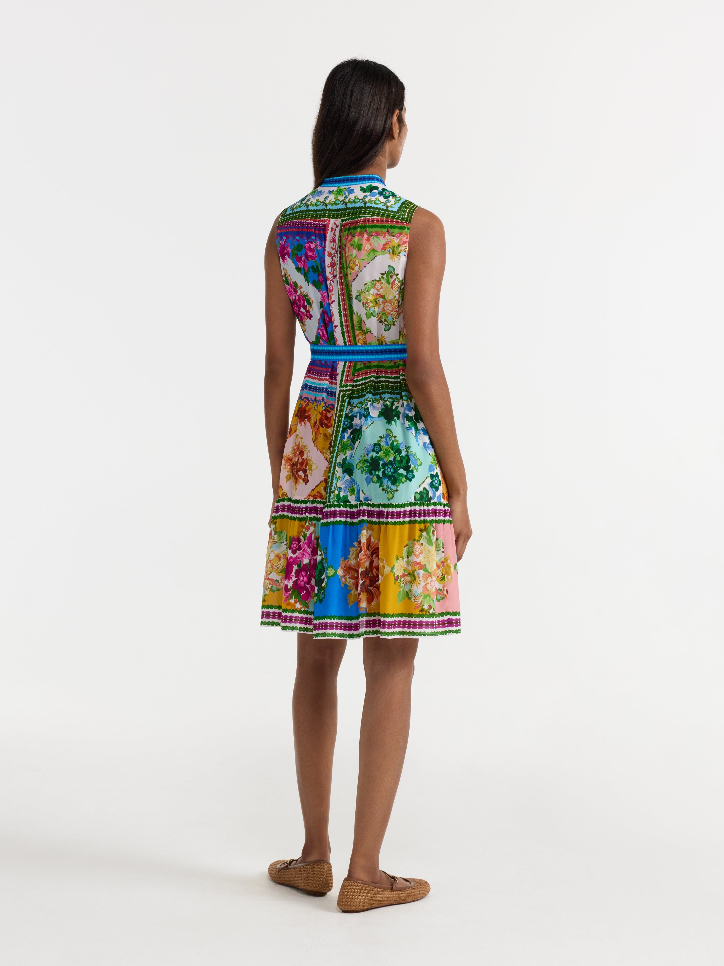 Tilly Dress in Bellis Patchwork