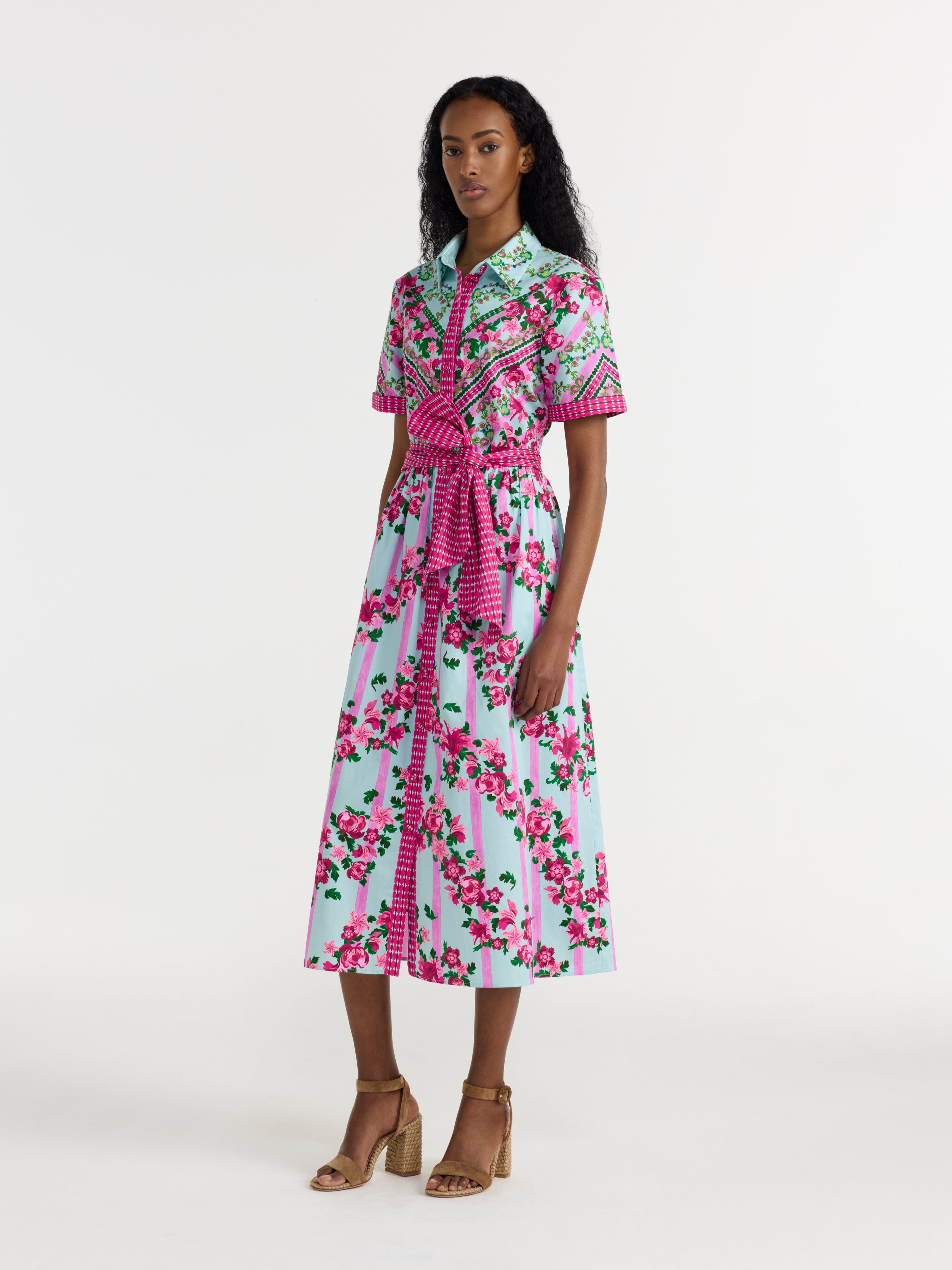 Vivienne Dress in Bellis Ornamental – SALONI