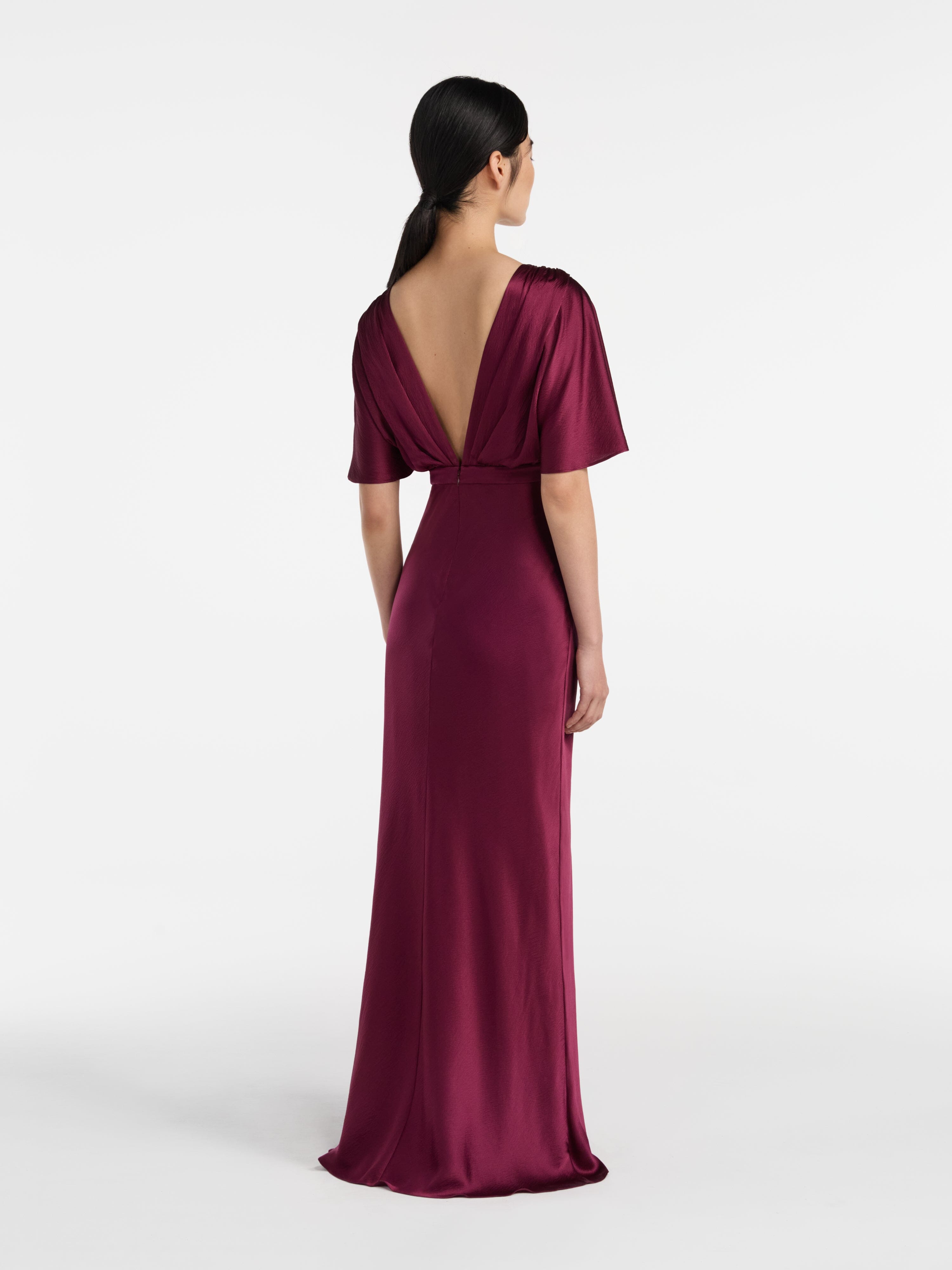 Winona Dress in Wine SALONI Winona Dress in Wine SALONI