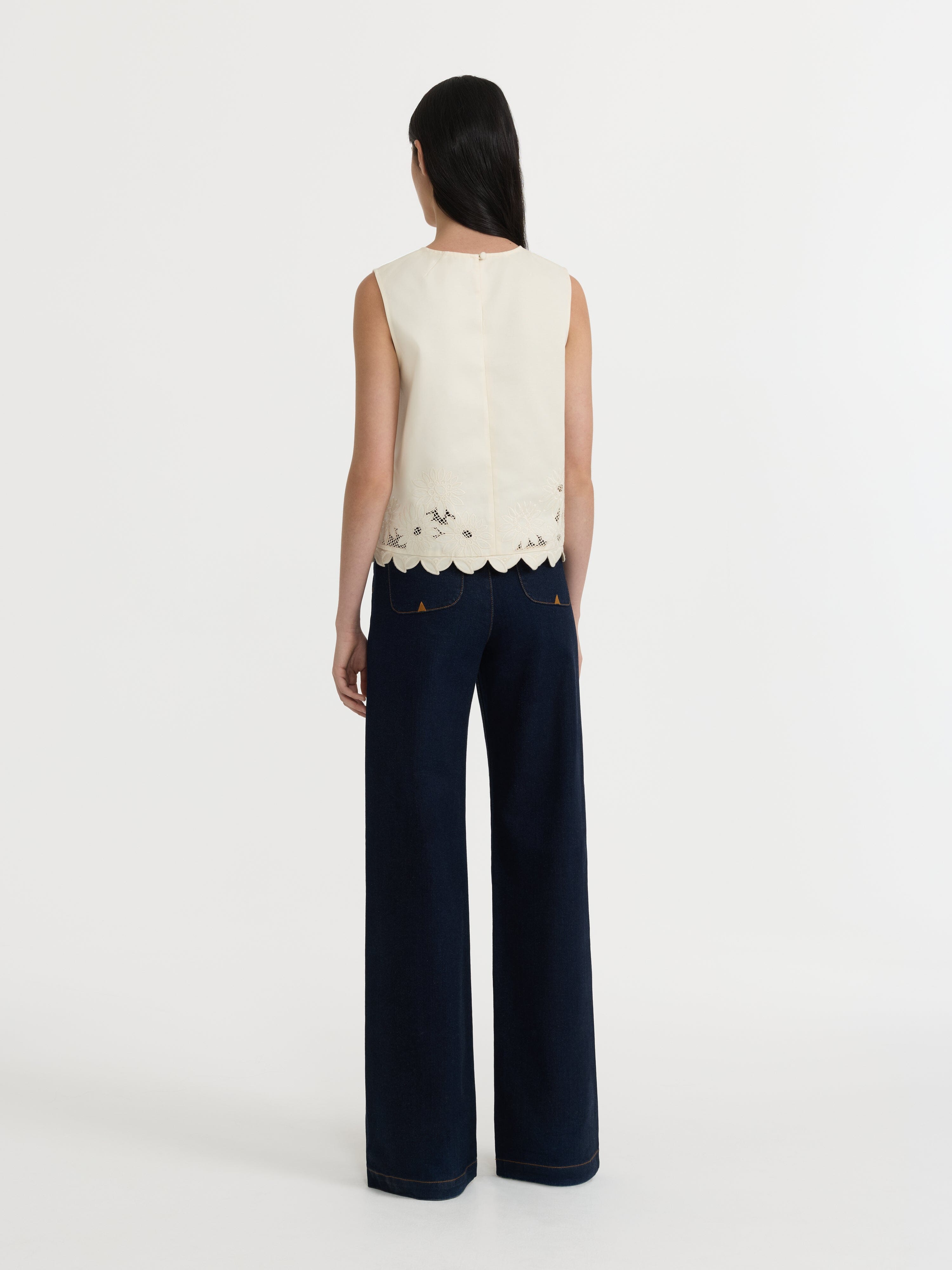 Beth Top in Light Cream