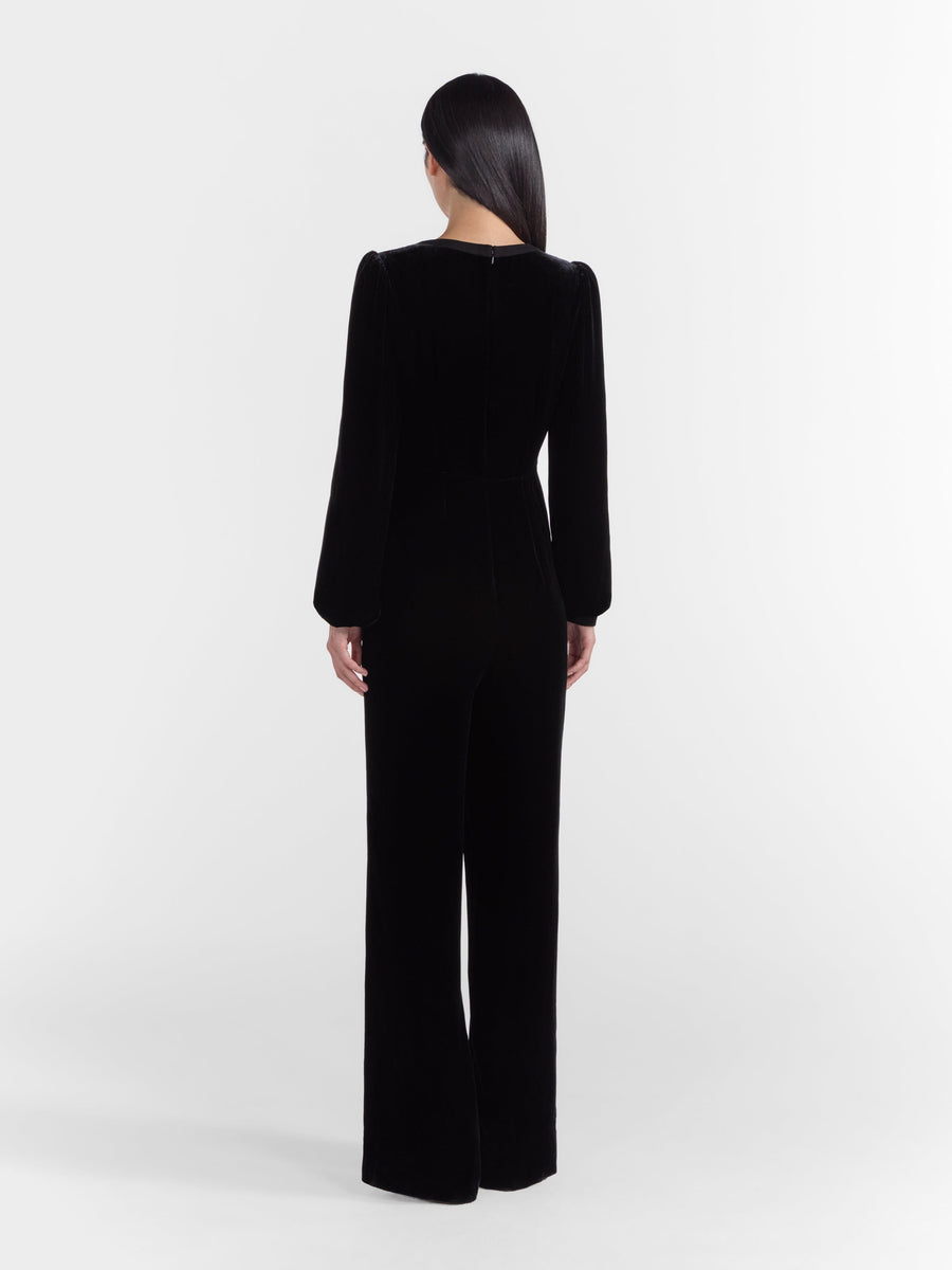 Ibi By Yemi Velvet Bow-Detailed Jumpsuit main image 1