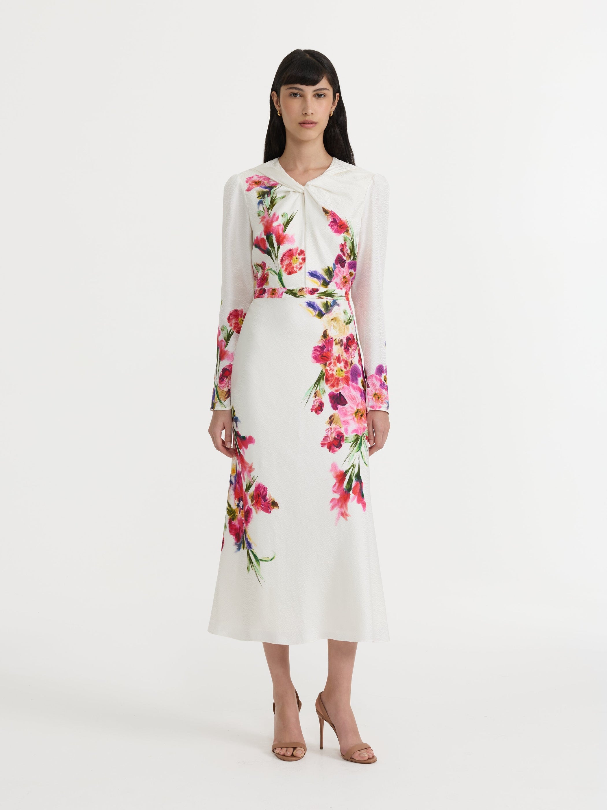Claudia Midi Dress in Kanjiro Bloom