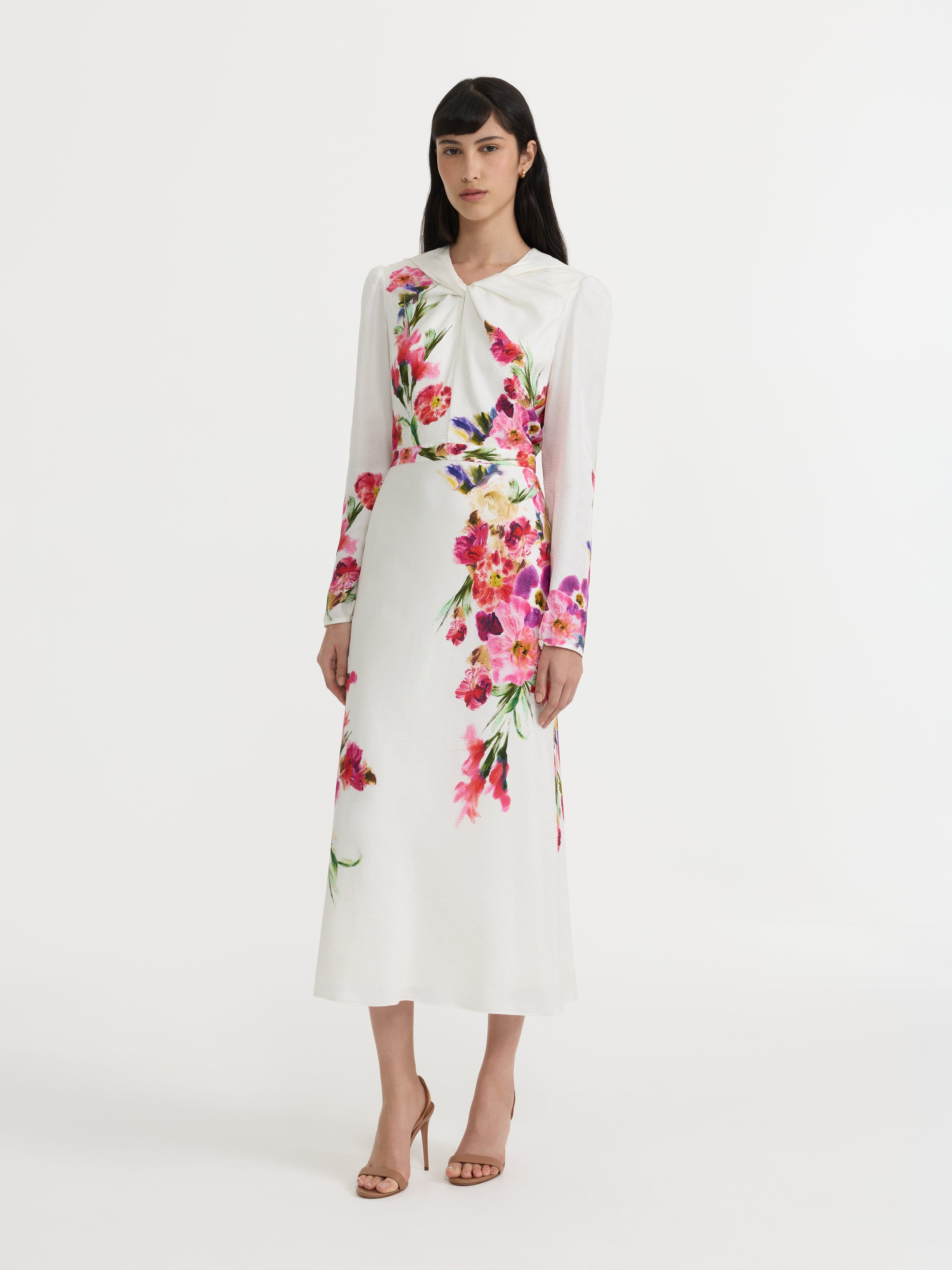 Claudia Midi Dress in Kanjiro Bloom
