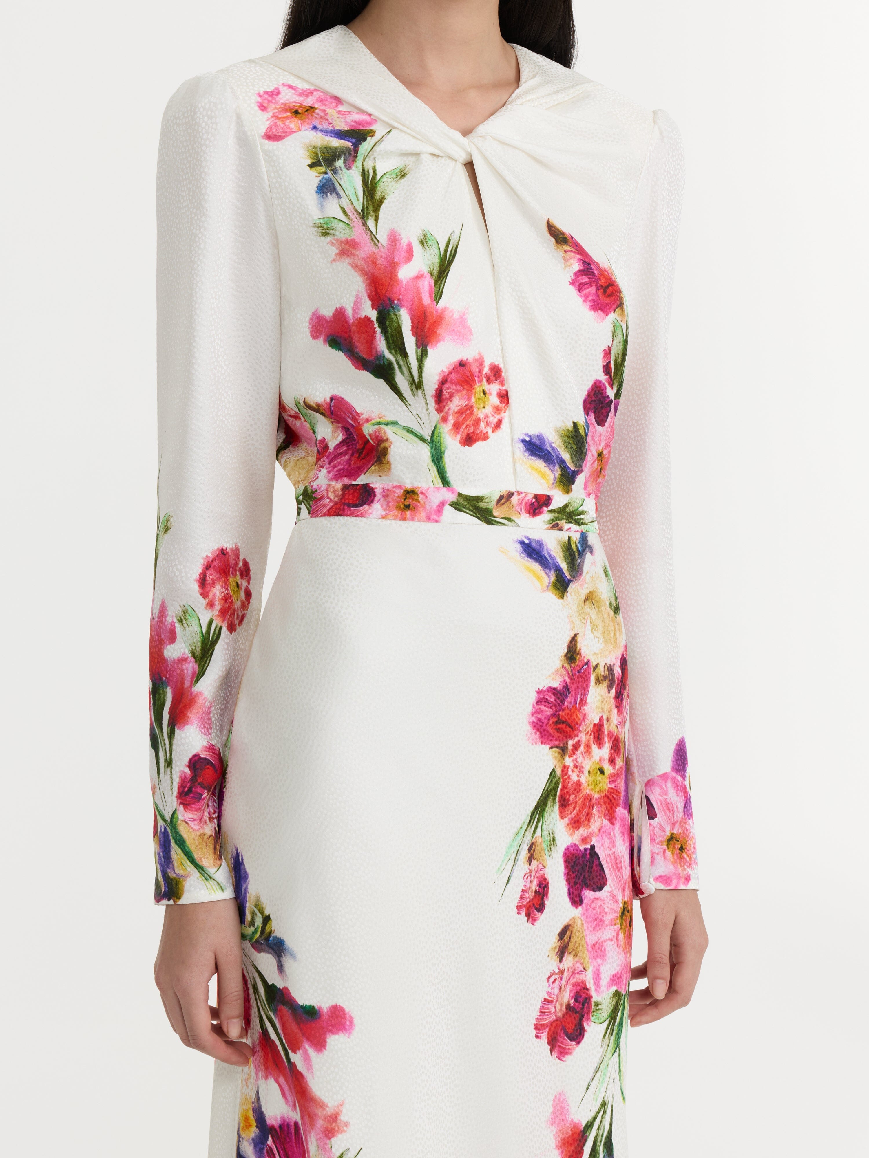 Claudia Midi Dress in Kanjiro Bloom