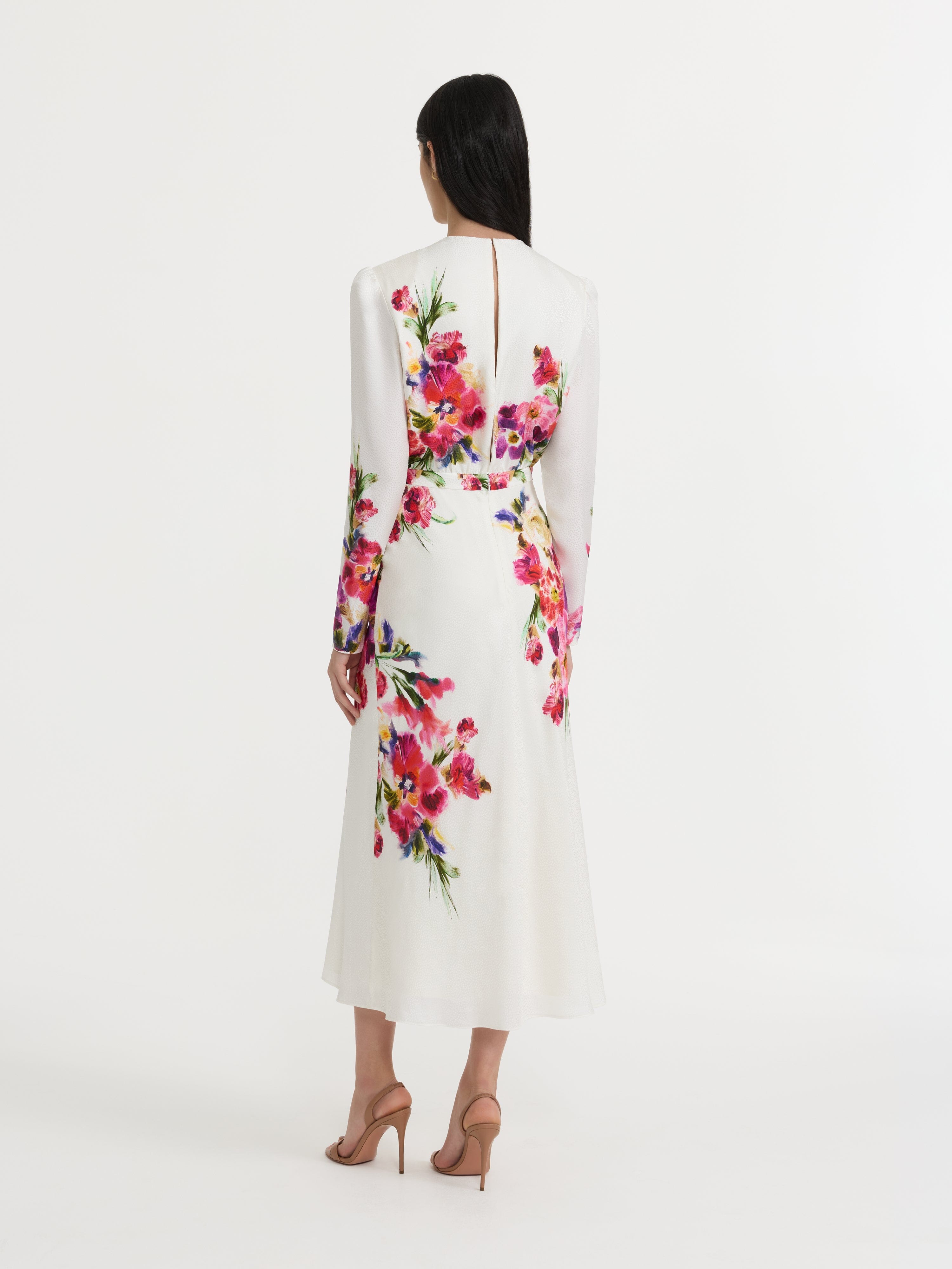 Claudia Midi Dress in Kanjiro Bloom