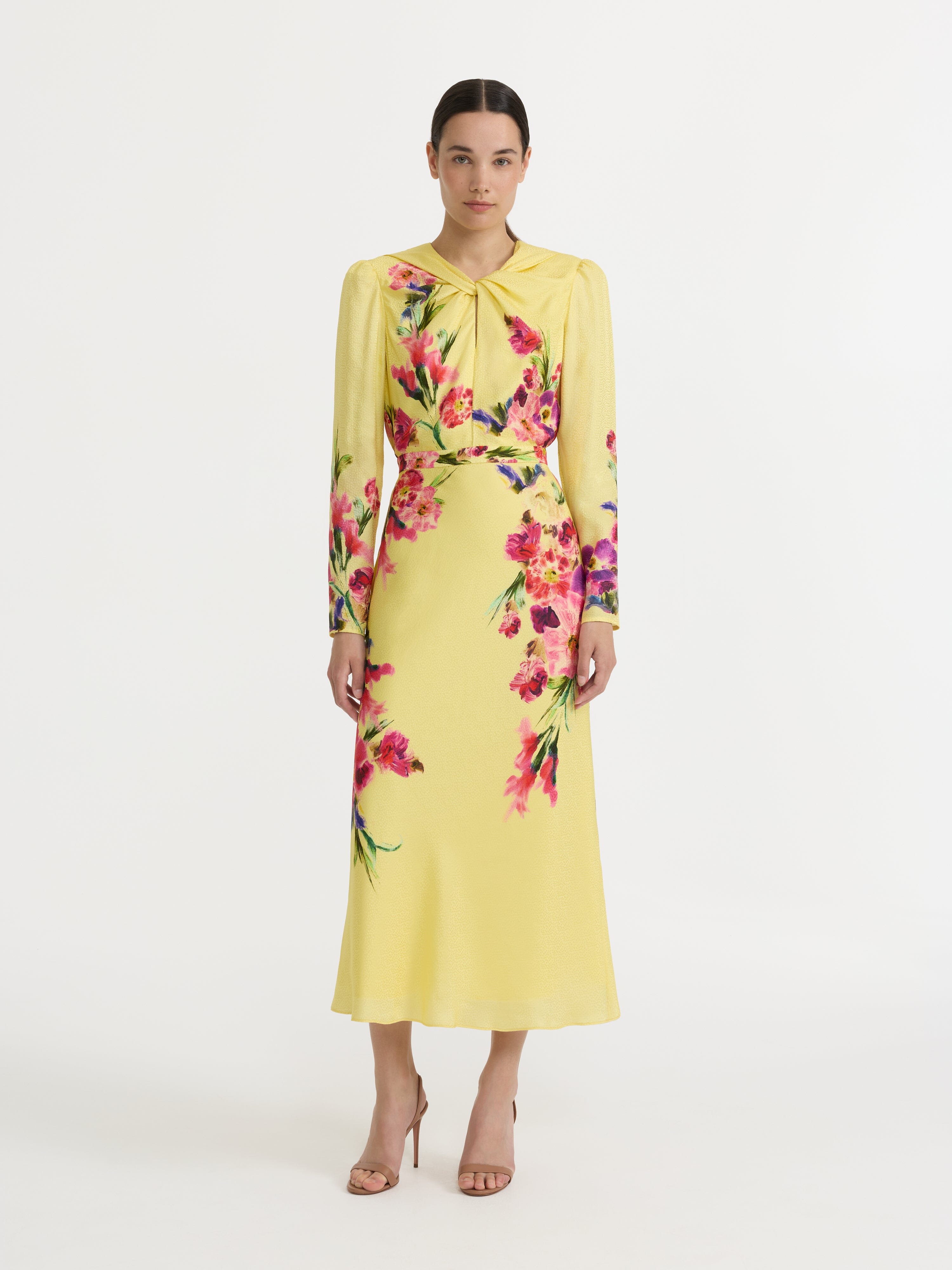 Claudia Midi Dress in Kanjiro Adorning