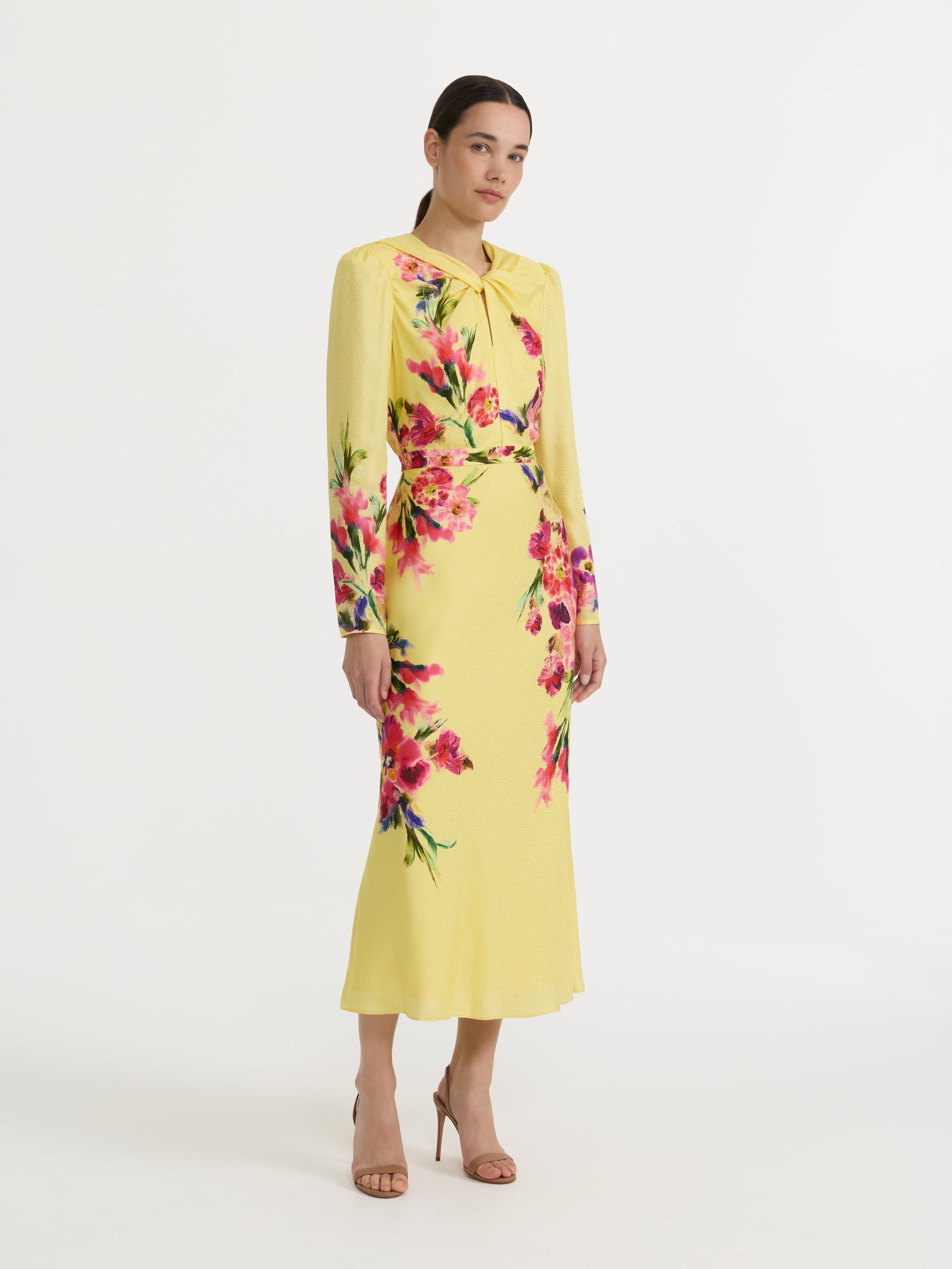Claudia Midi Dress in Kanjiro Adorning