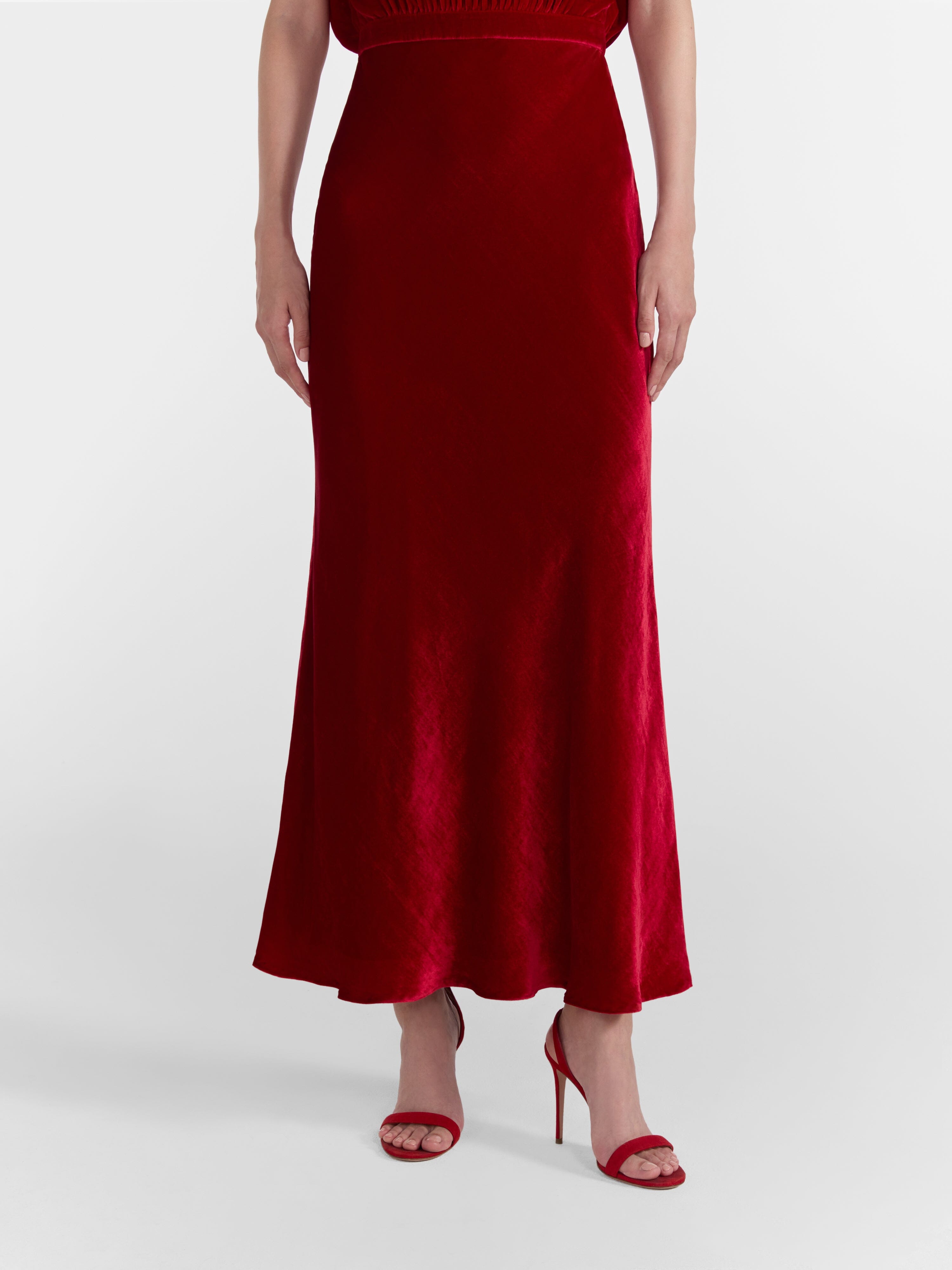 Fabienne Dress in True Red Embroidery SALONI Fabienne Dress in True Red Embroidery SALONI