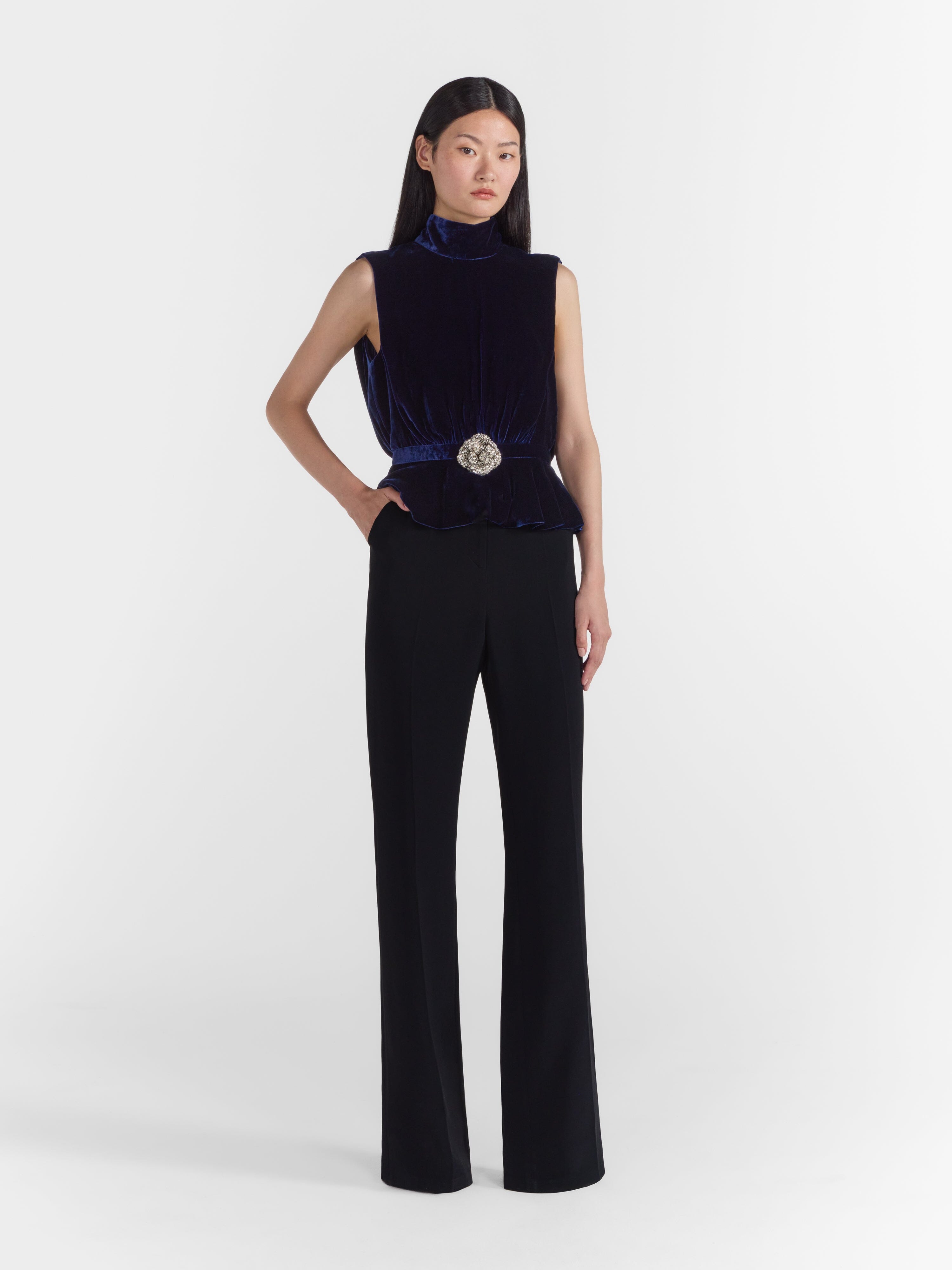 Roses Velvet Top