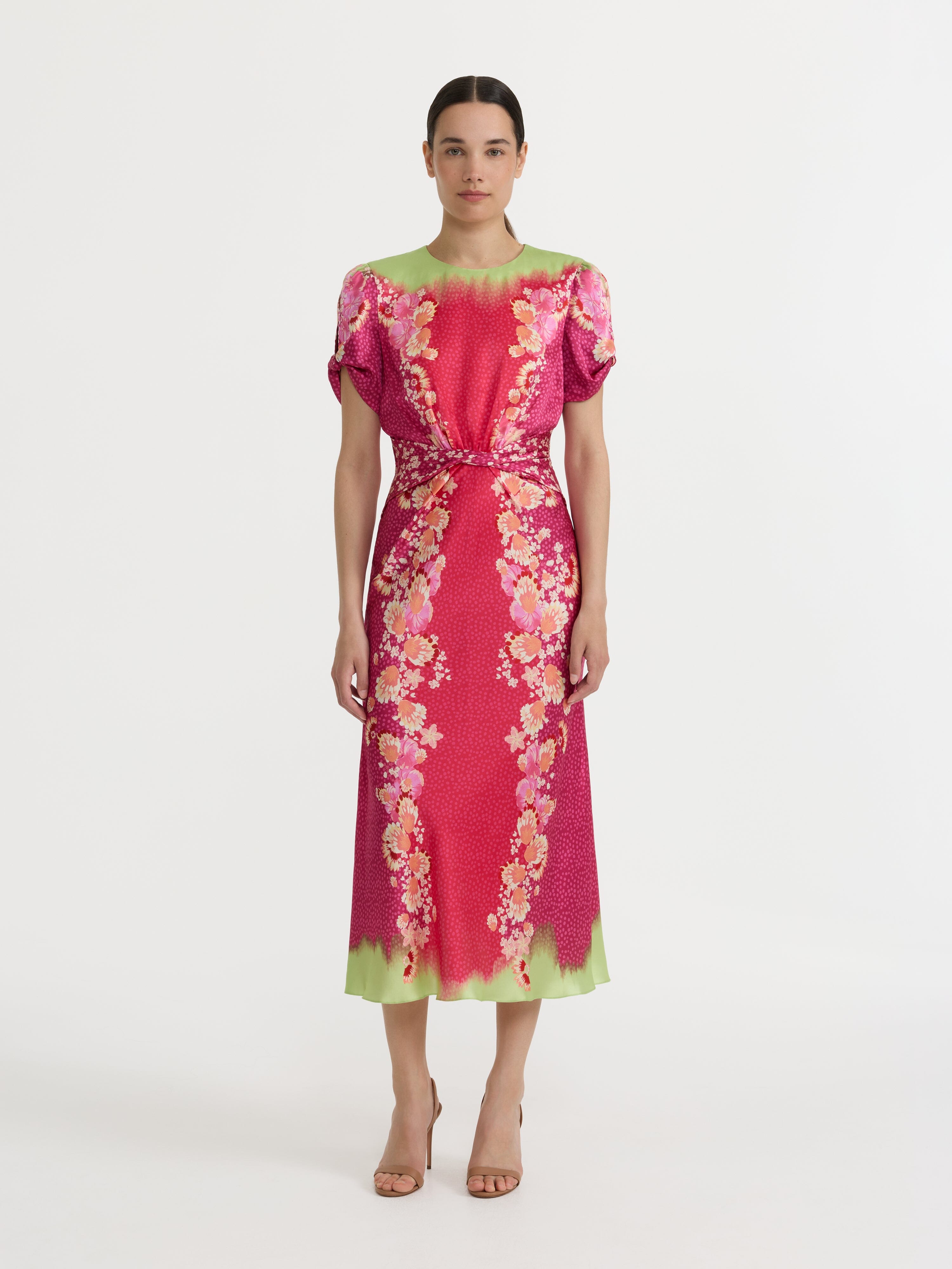Gwen C Dress in Raspberry Blossom