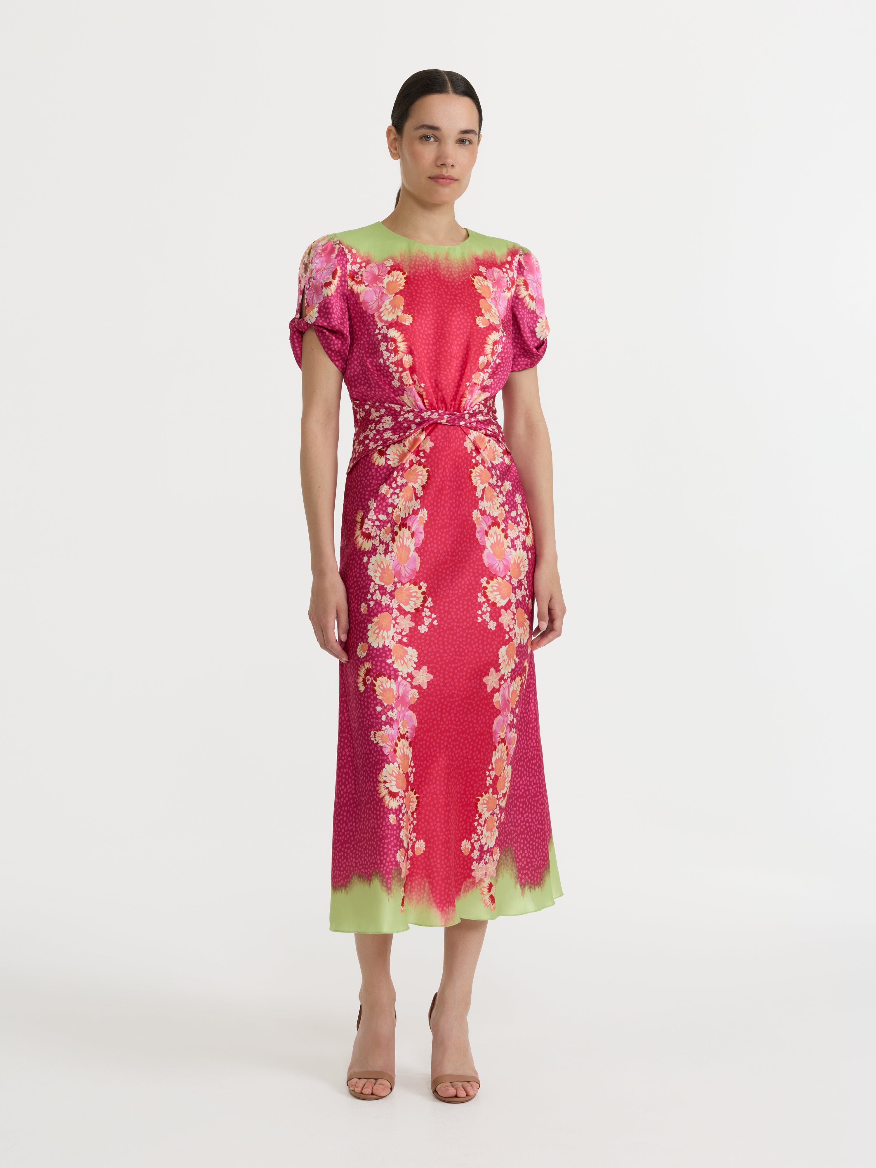 Gwen C Dress in Raspberry Blossom
