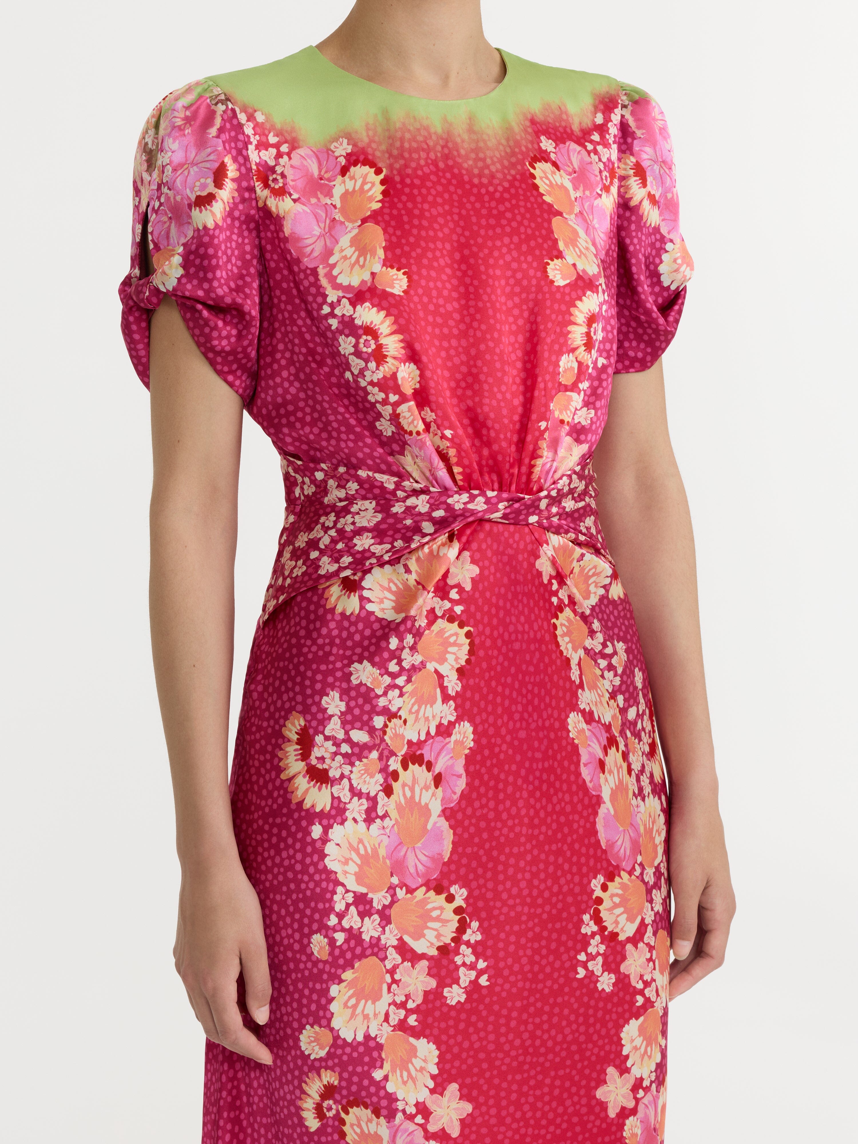 Gwen C Dress in Raspberry Blossom