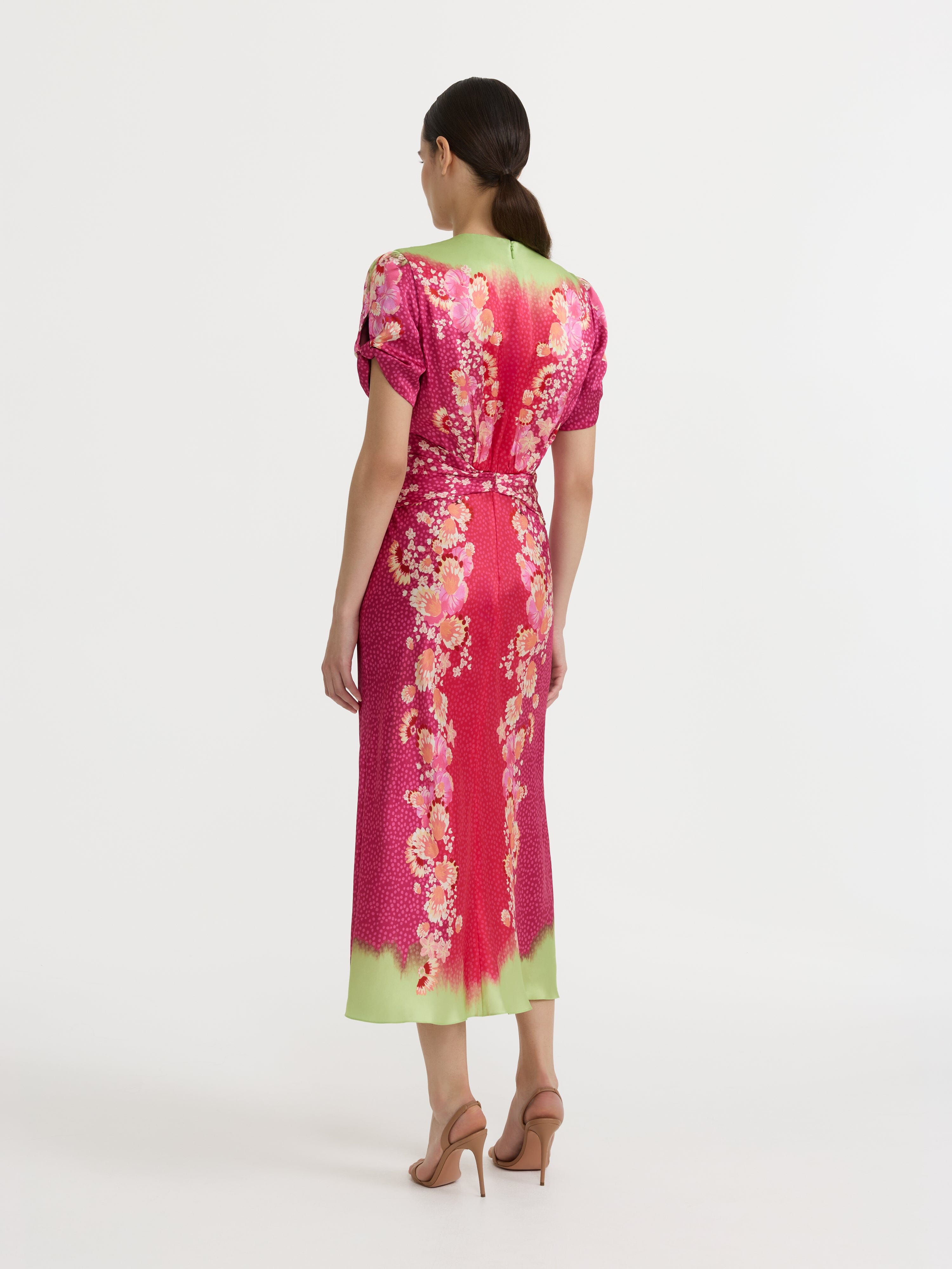 Gwen C Dress in Raspberry Blossom