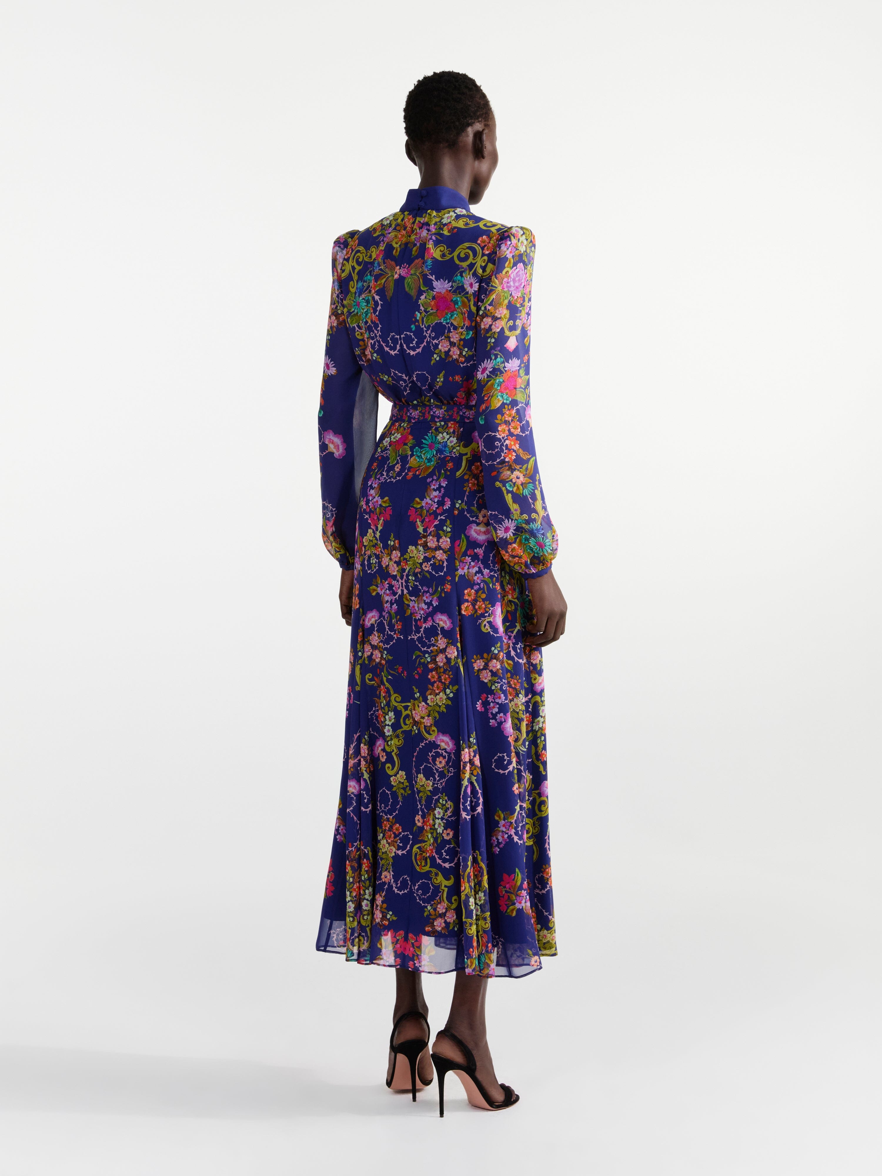 Bishop & Young Navy Jacqueline Midi Dress