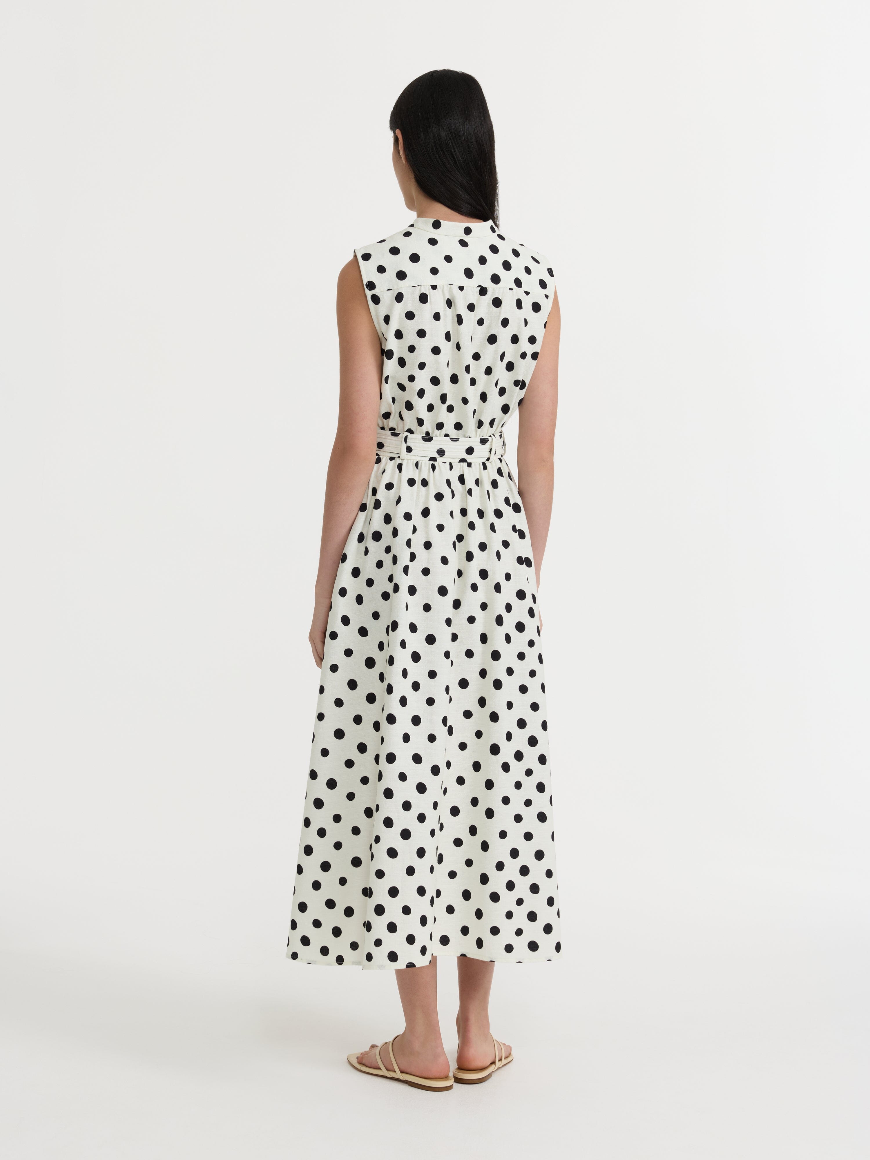 Jill Dress in Tusk Polka