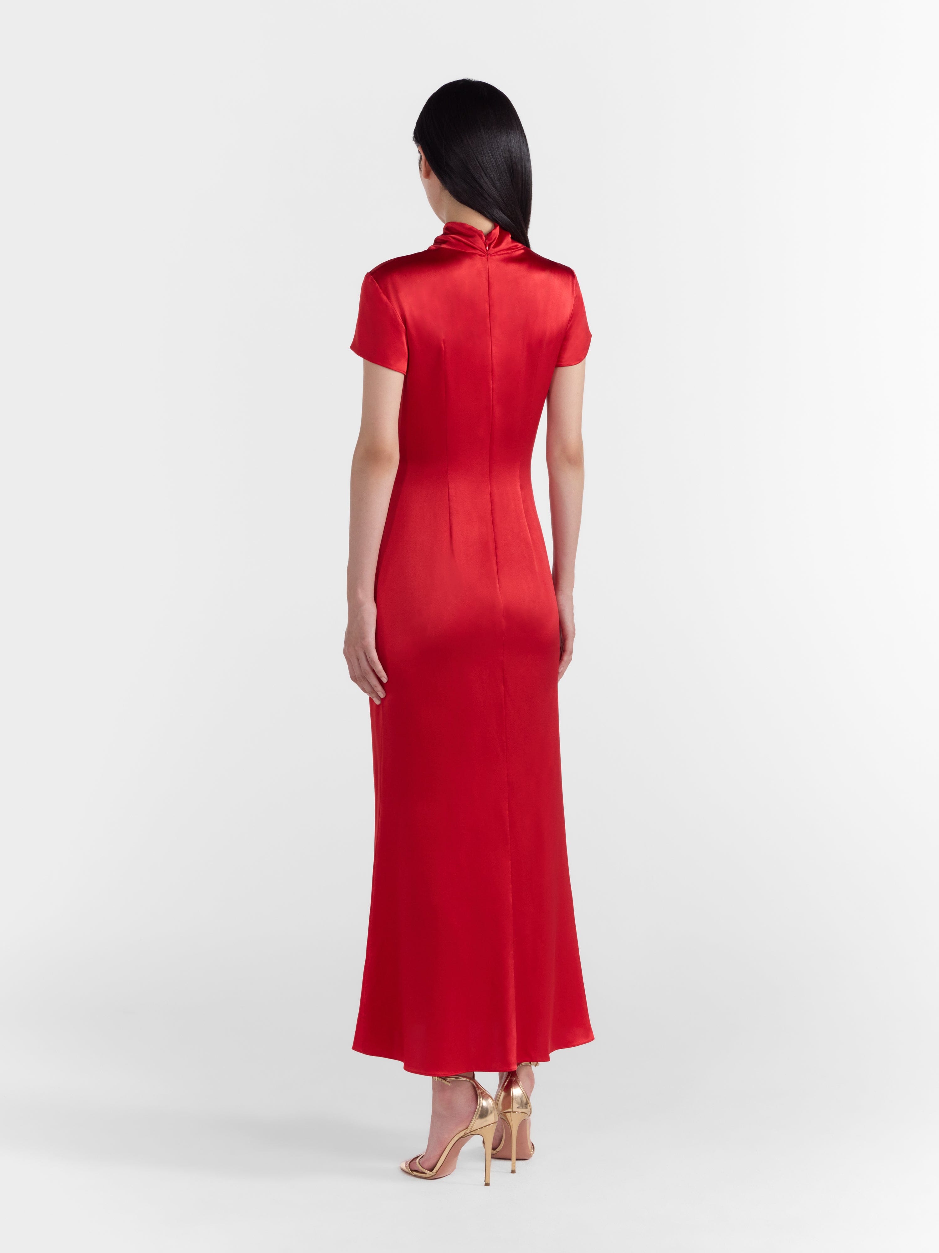 Kelly Dress in Scarlet