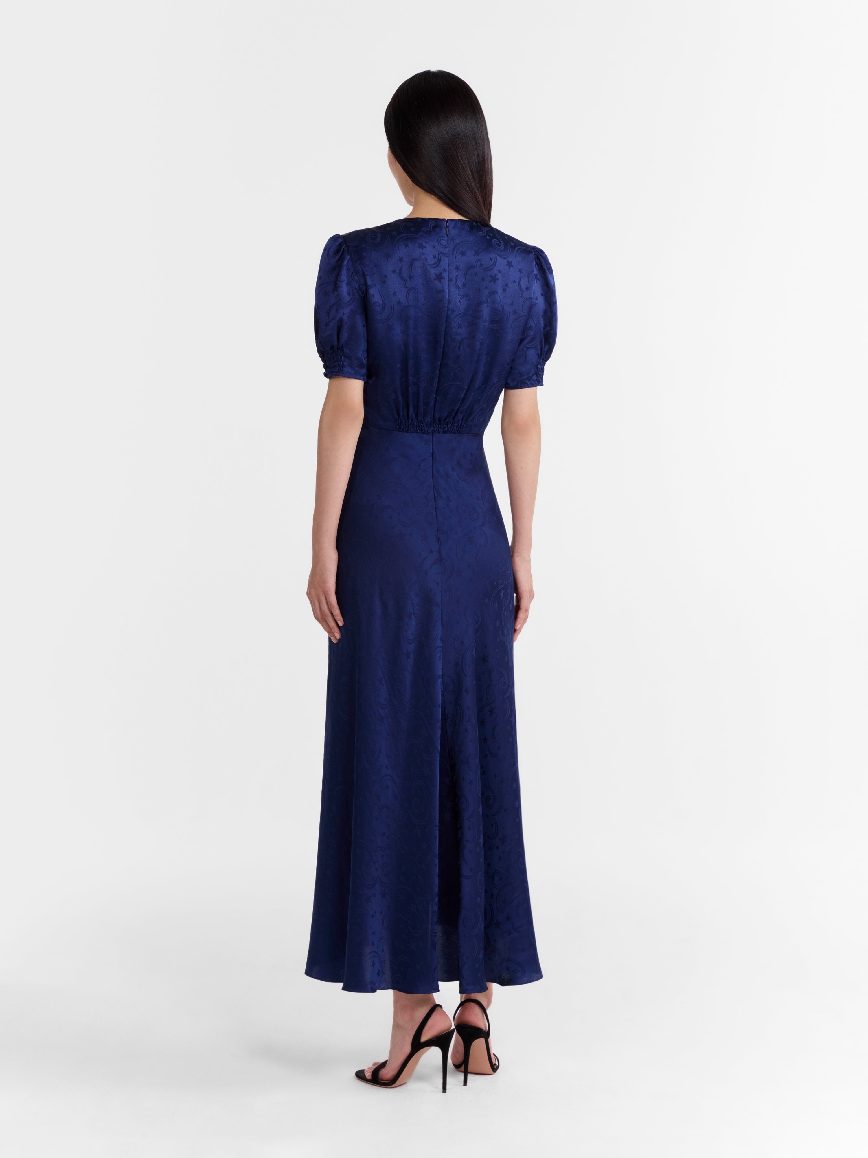 lea collection classic dress Dresses | Lea Collective Classic Lace Yoke Collared 3d Floral Midi Dress Size M Medium