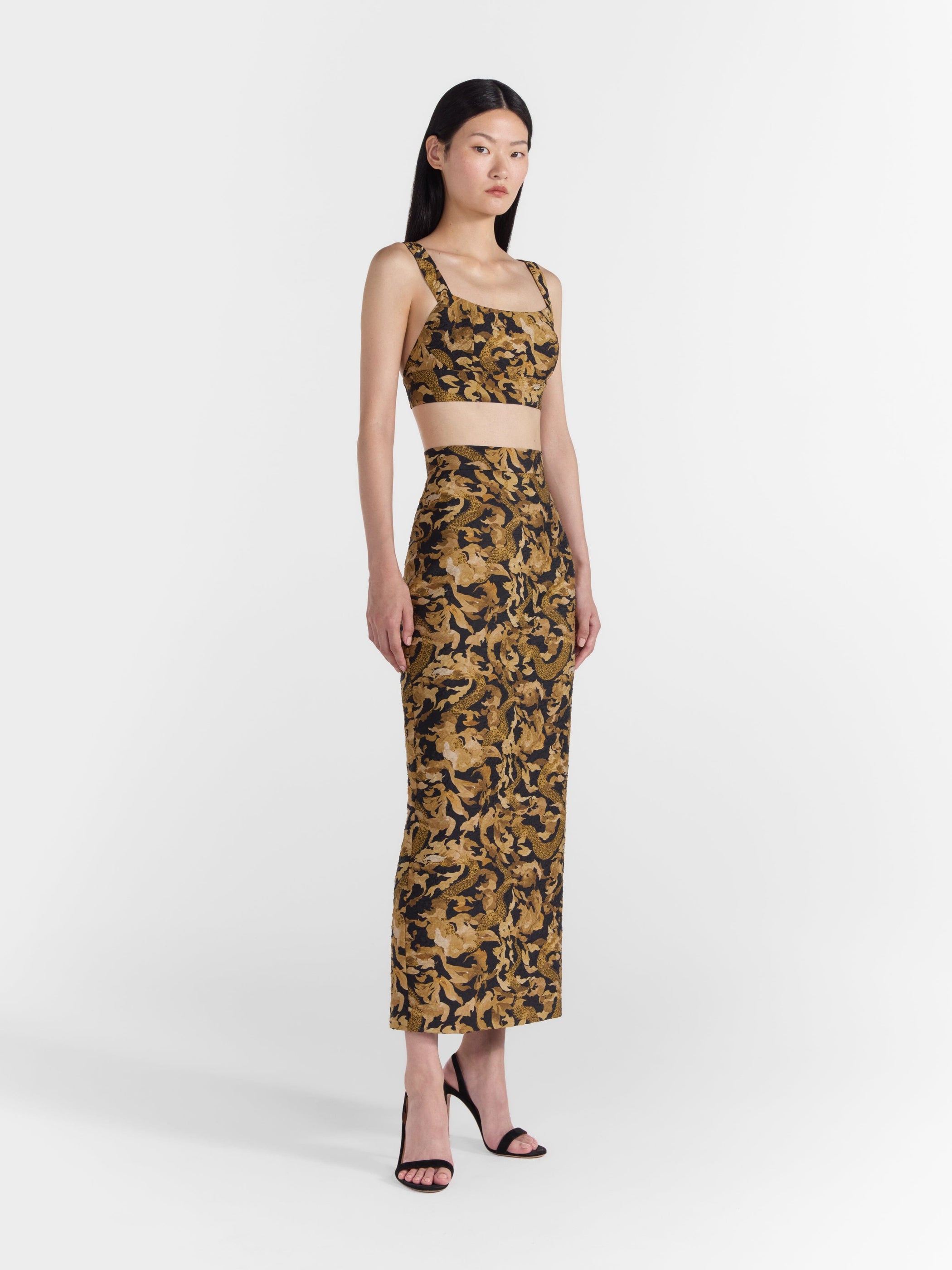 Nat B Skirt in Golden Serpent