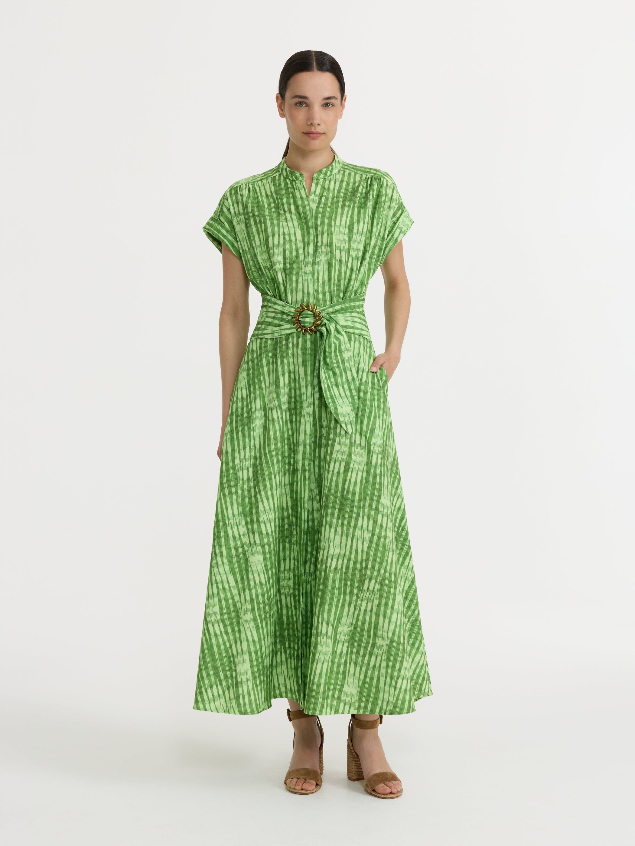 Neesha C Dress in Tide Pistachio
